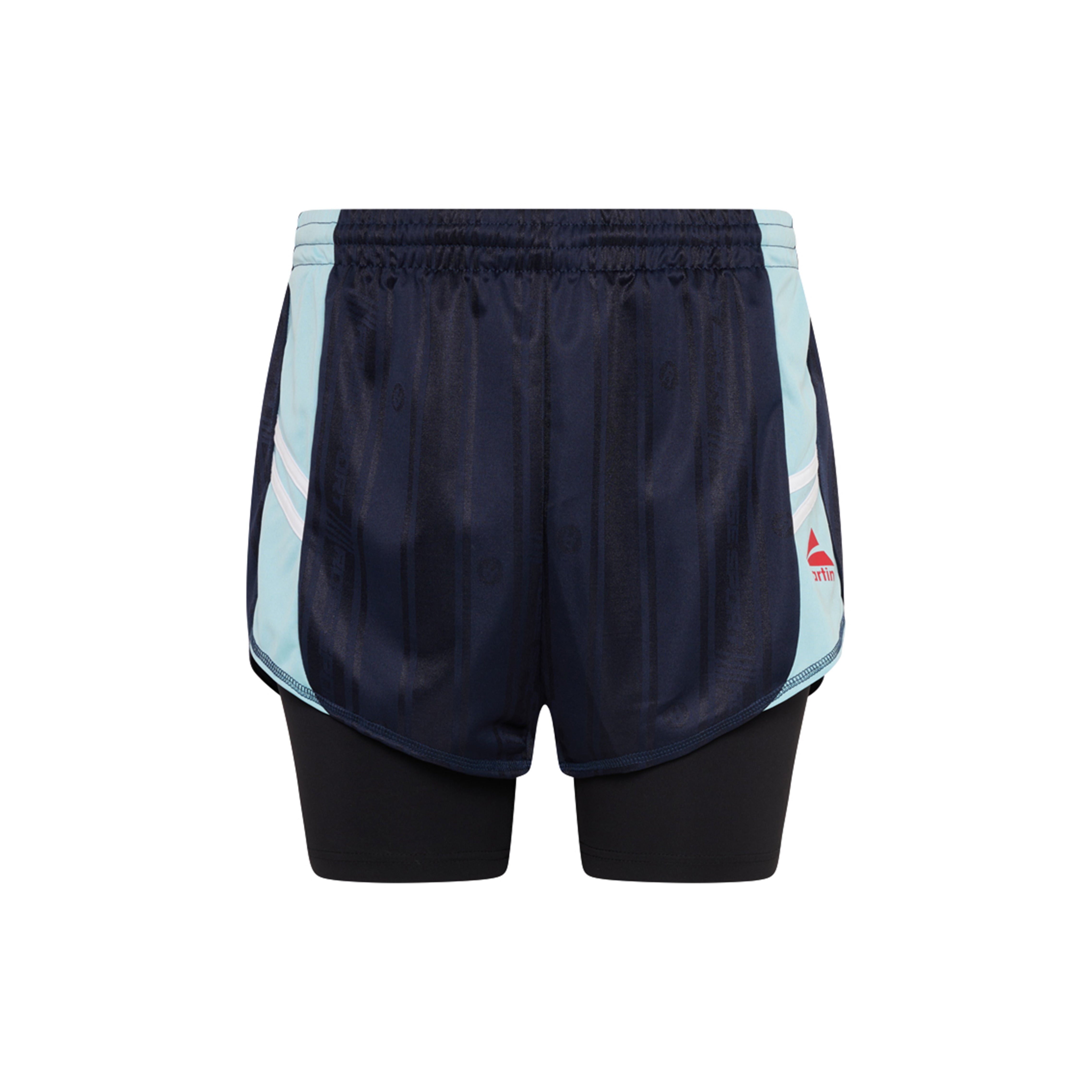 DOUBLE FOOTBALL SHORT in BLUE | Martine Rose
