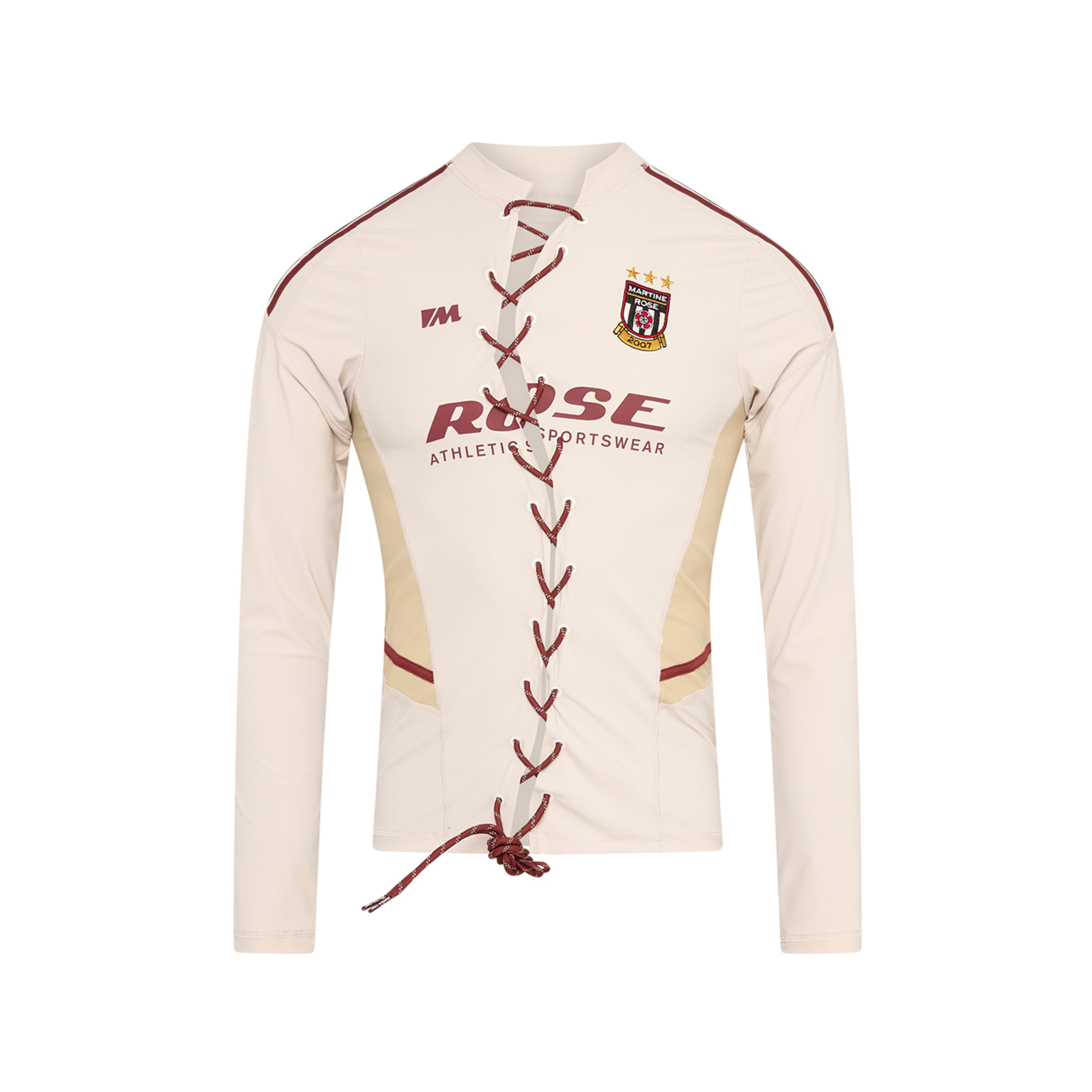 L/S LACE UP FOOTBALL TOP in GREY | Martine Rose