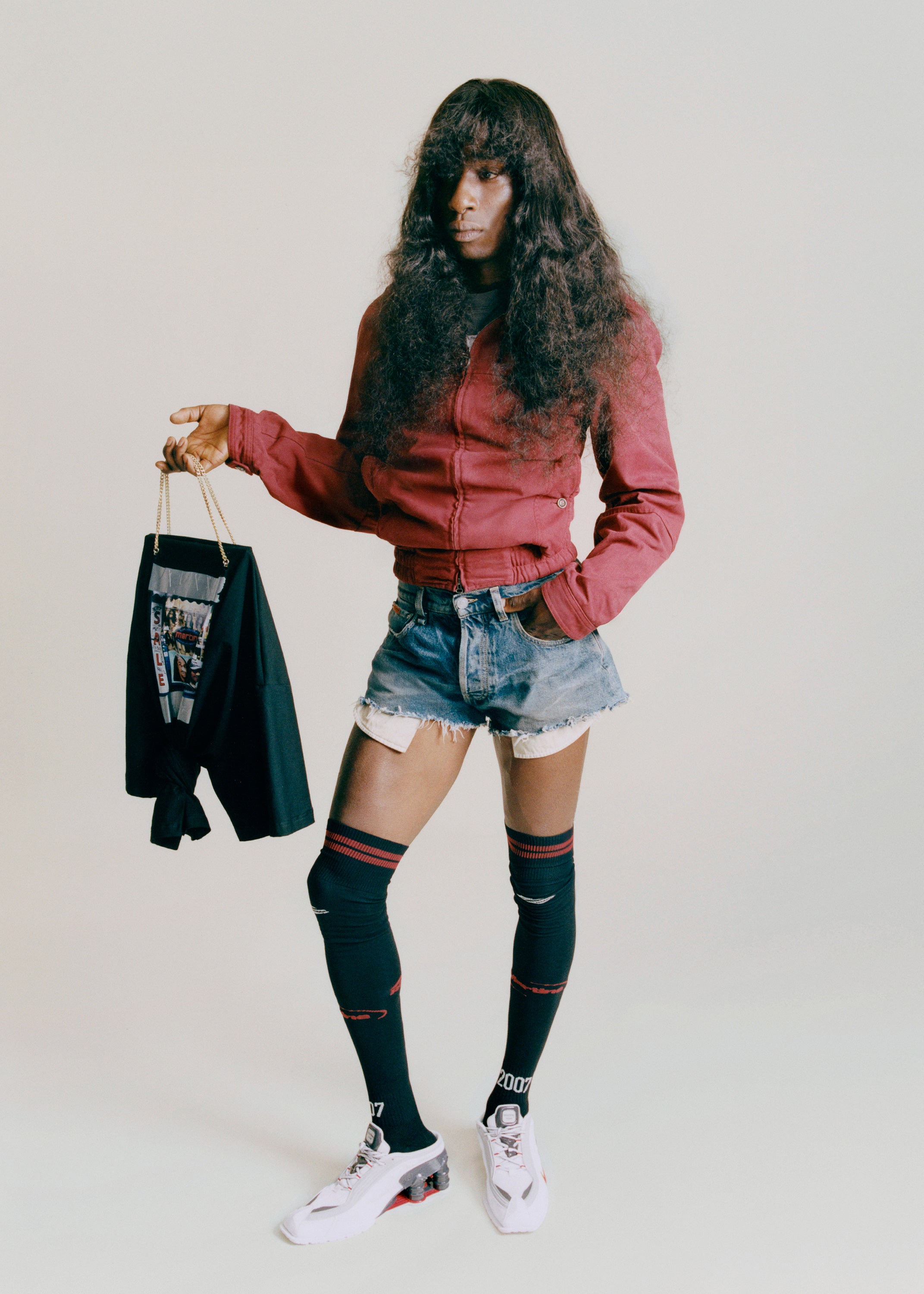 SHORT SHORTS in BLUE TRUCKER WASH | Martine Rose