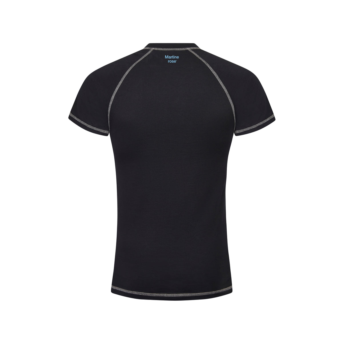 Martine Rose raglan shrunken t-shirt in black