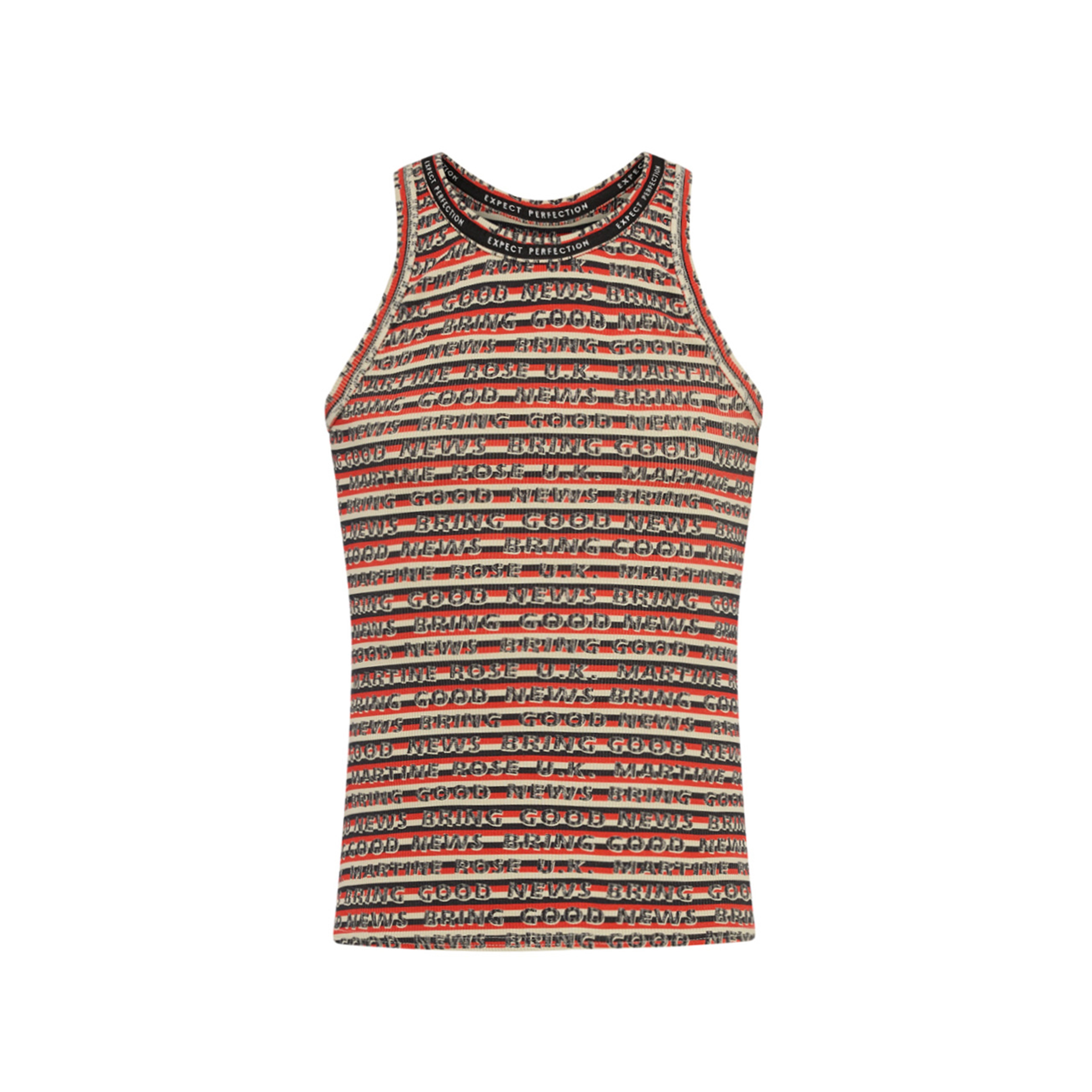 VEST in RED & GREY STRIPE | Martine Rose