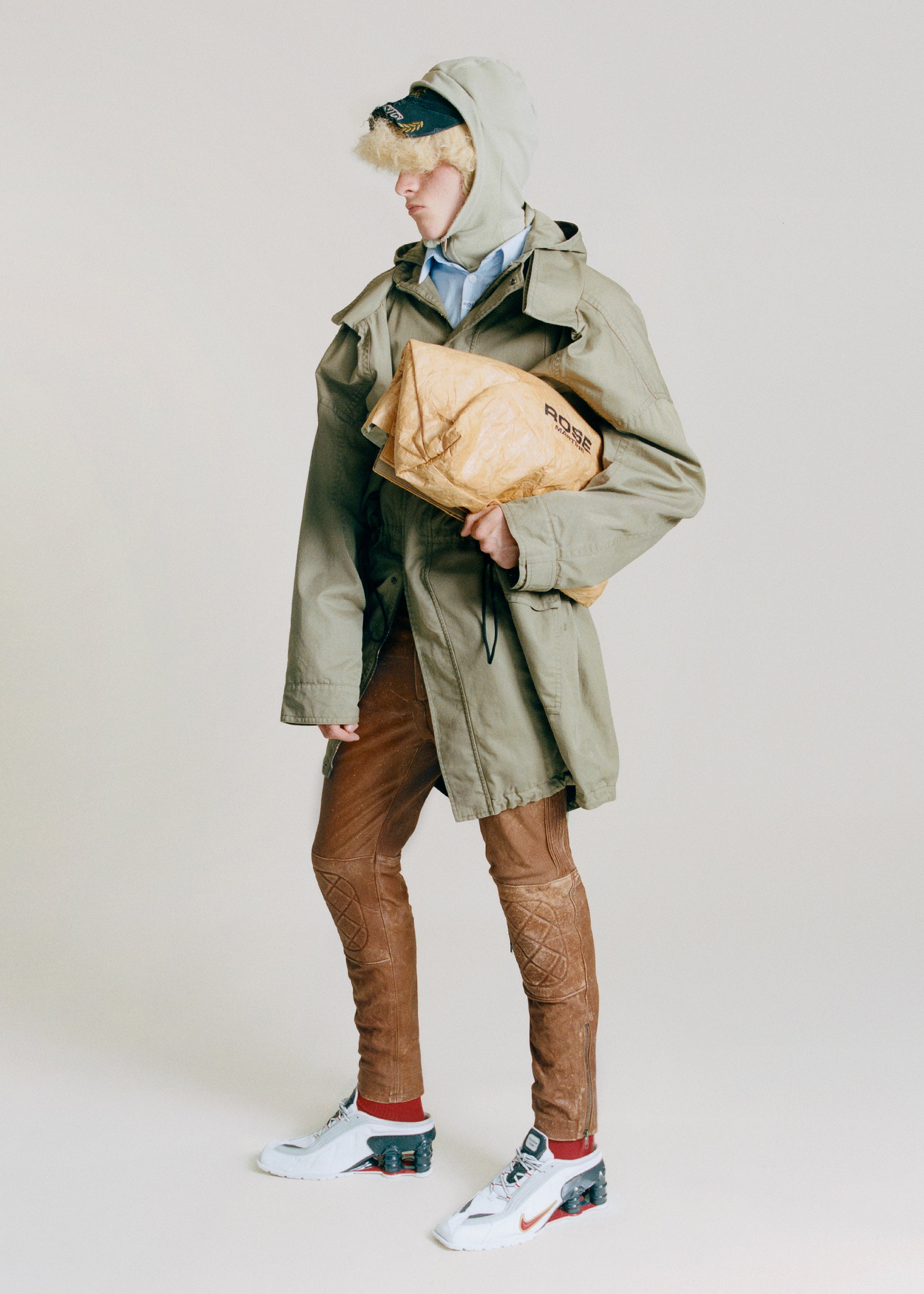HALF STRETCH TRENCH in KHAKI GREEN | Martine Rose