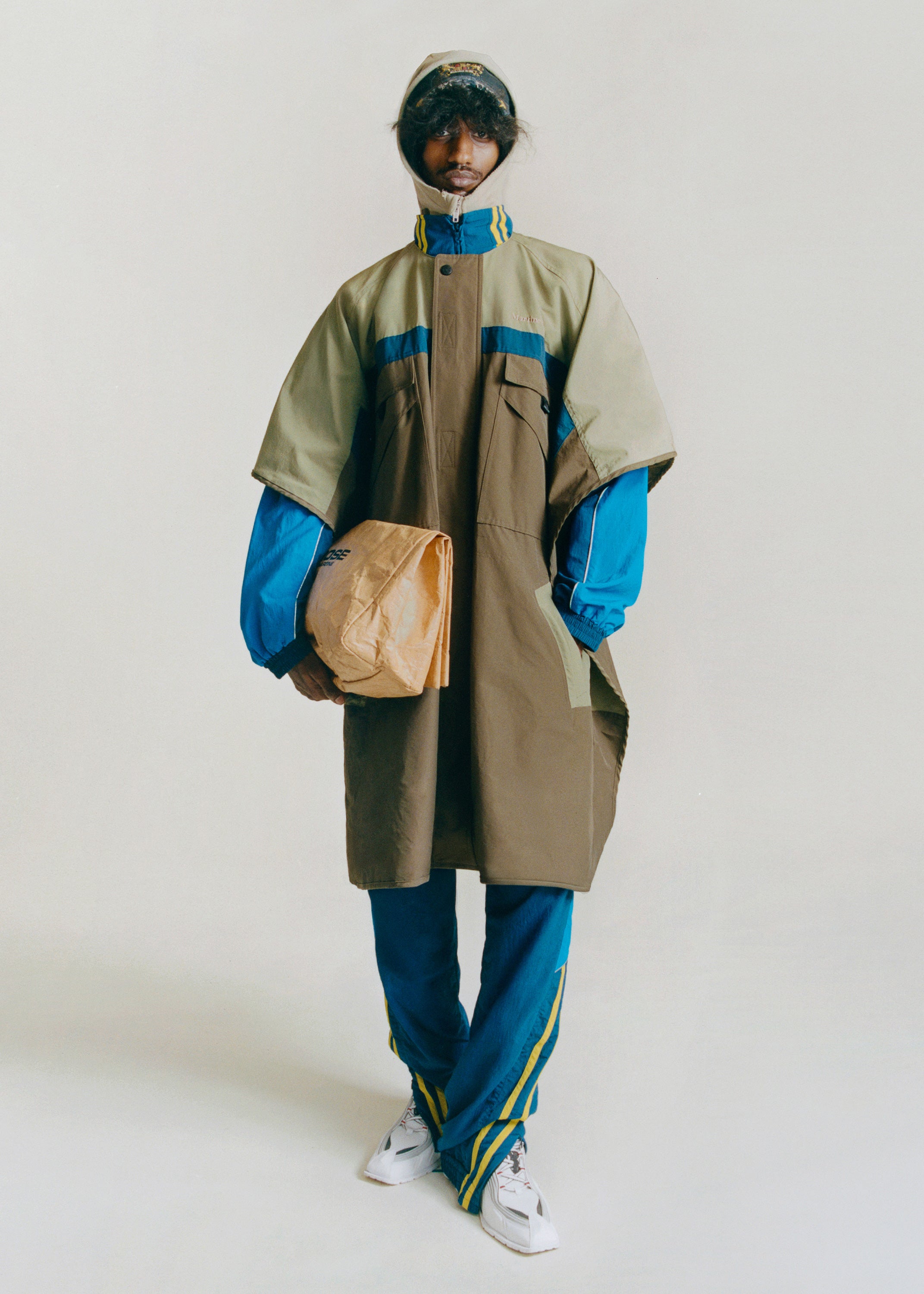 BARBERS CAPE in KHAKI GREEN | Martine Rose