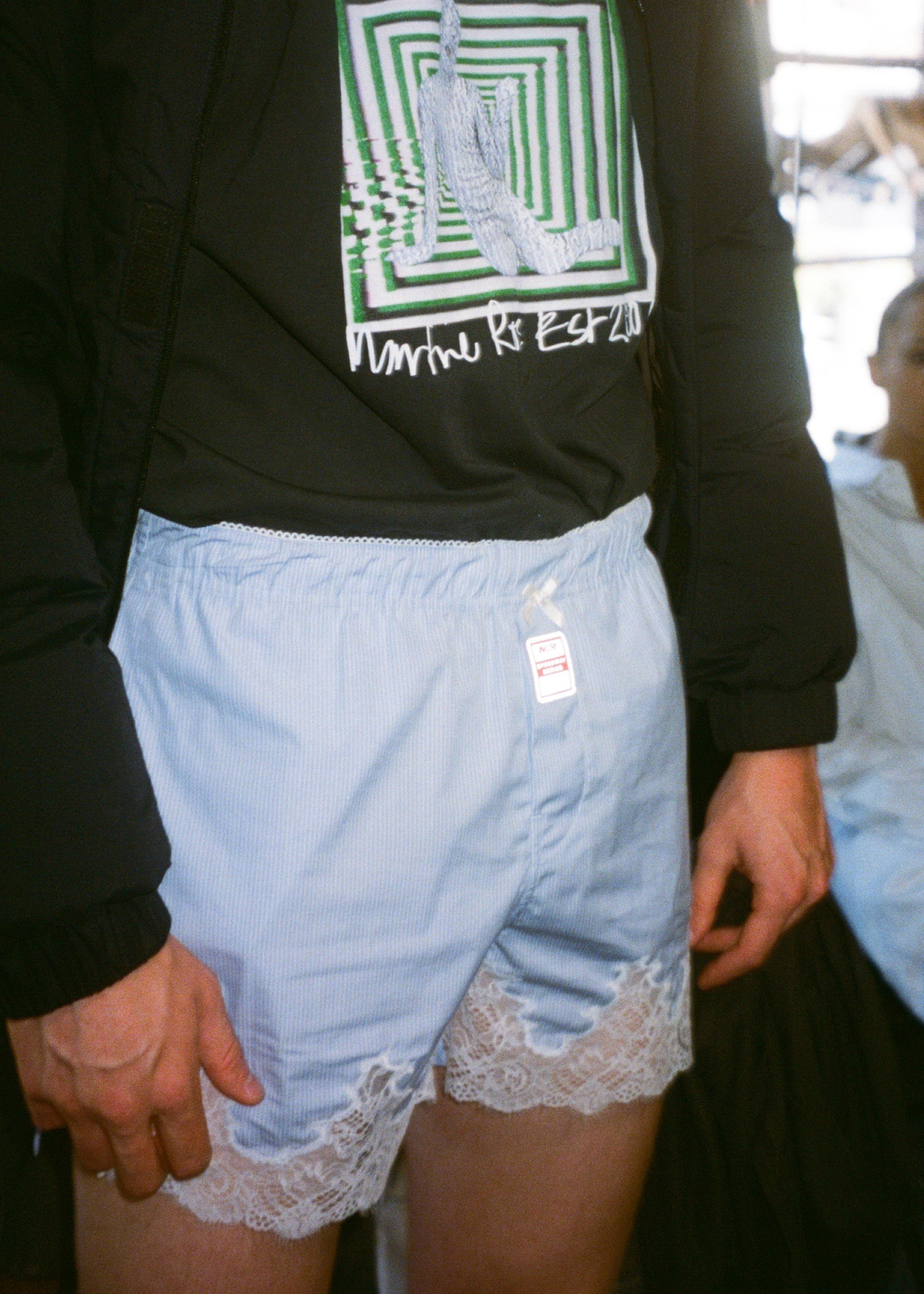 FRENCH KNICKERS in BLUE & WHITE STRIPE | Martine Rose
