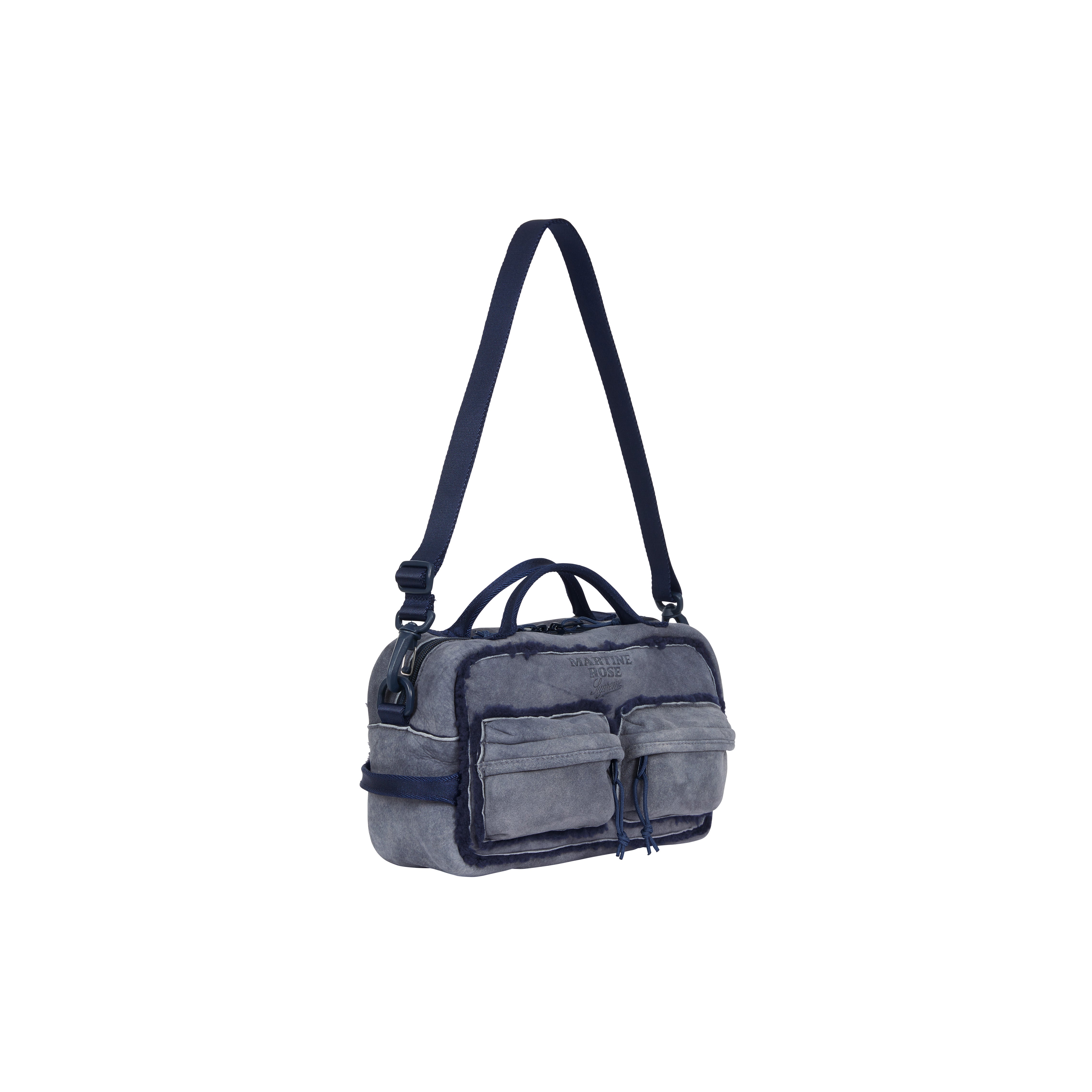 SUPREME®/MARTINE ROSE® SHEARLING MINI DUFFLE BAG in ROYAL | Martine Rose