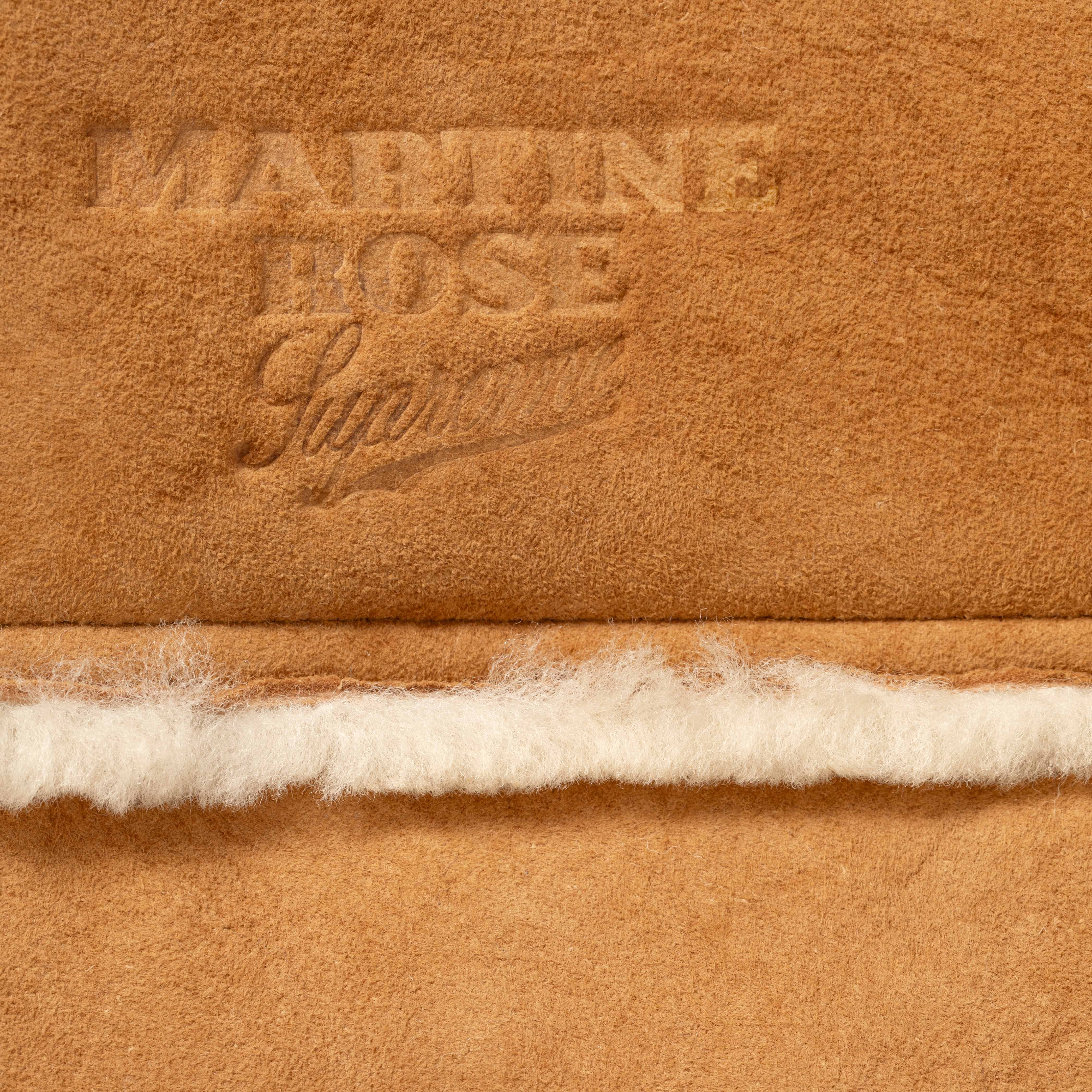 PREORDER SUPREME®/MARTINE ROSE®/JEFF HAMILTON SHEARLING COAT in TAN | Martine Rose