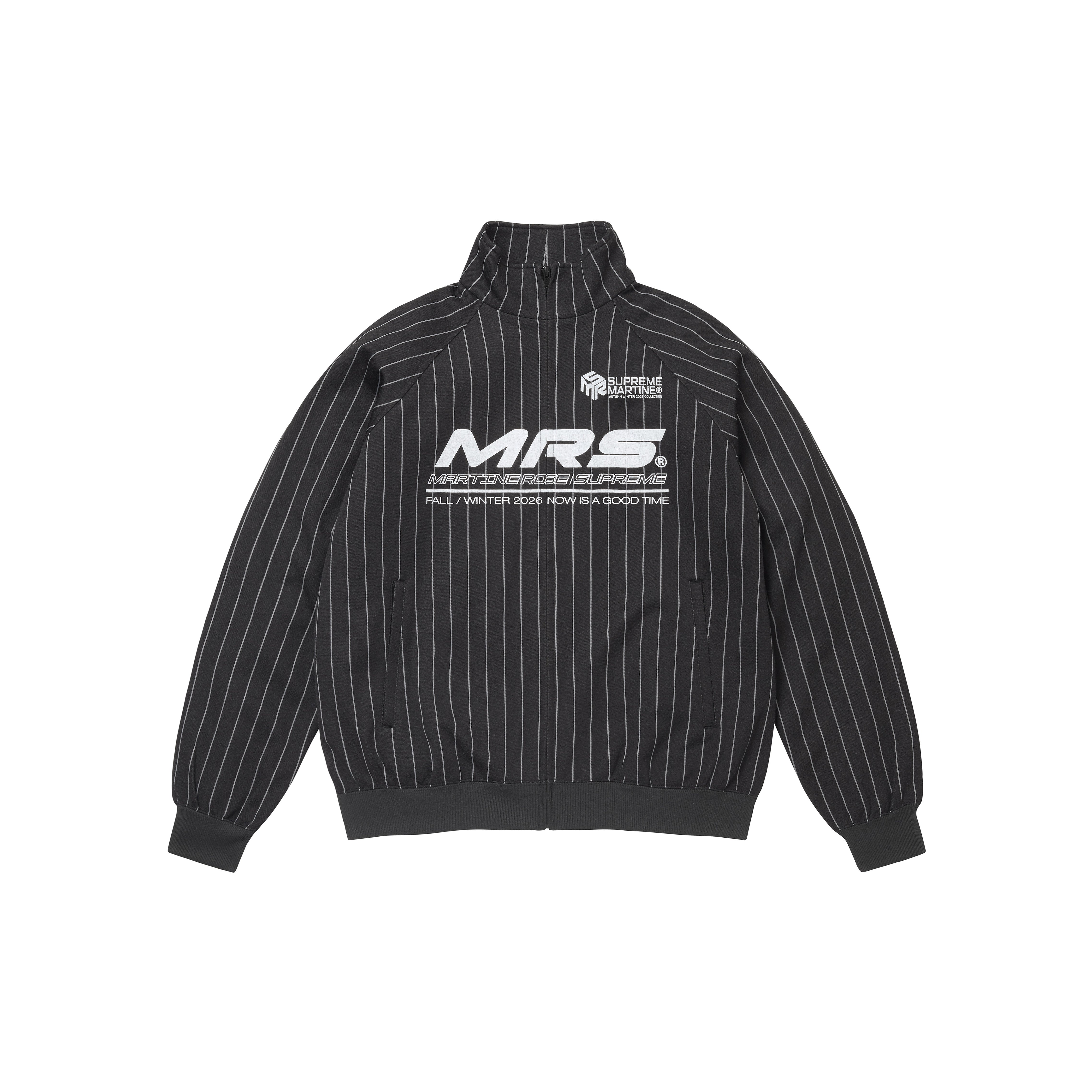 PREORDER SUPREME®/MARTINE ROSE® TRACK JACKET in BLACK | Martine Rose