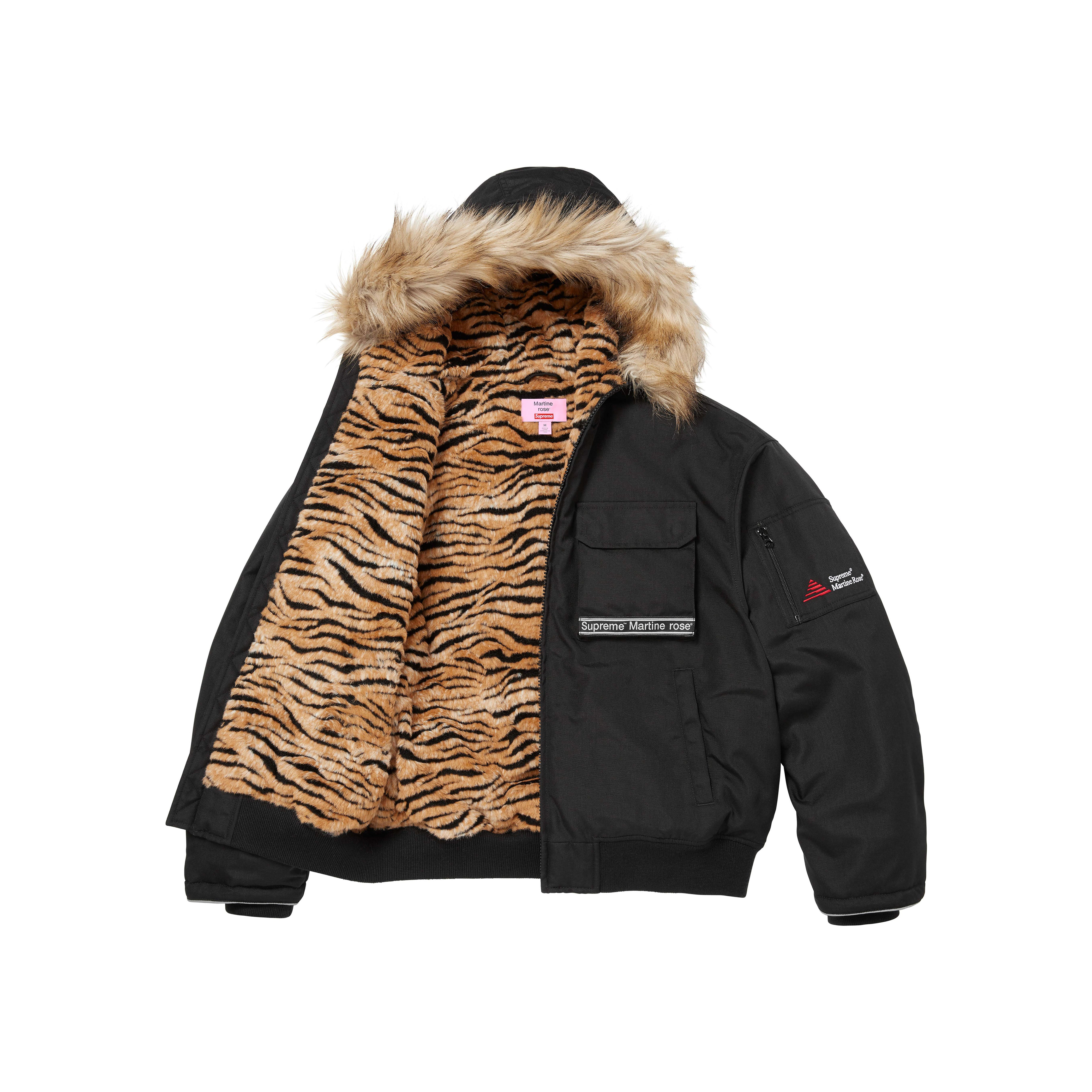 PREORDER SUPREME®/MARTINE ROSE® LINED CORDURA® HOODED JACKET in BLACK | Martine Rose