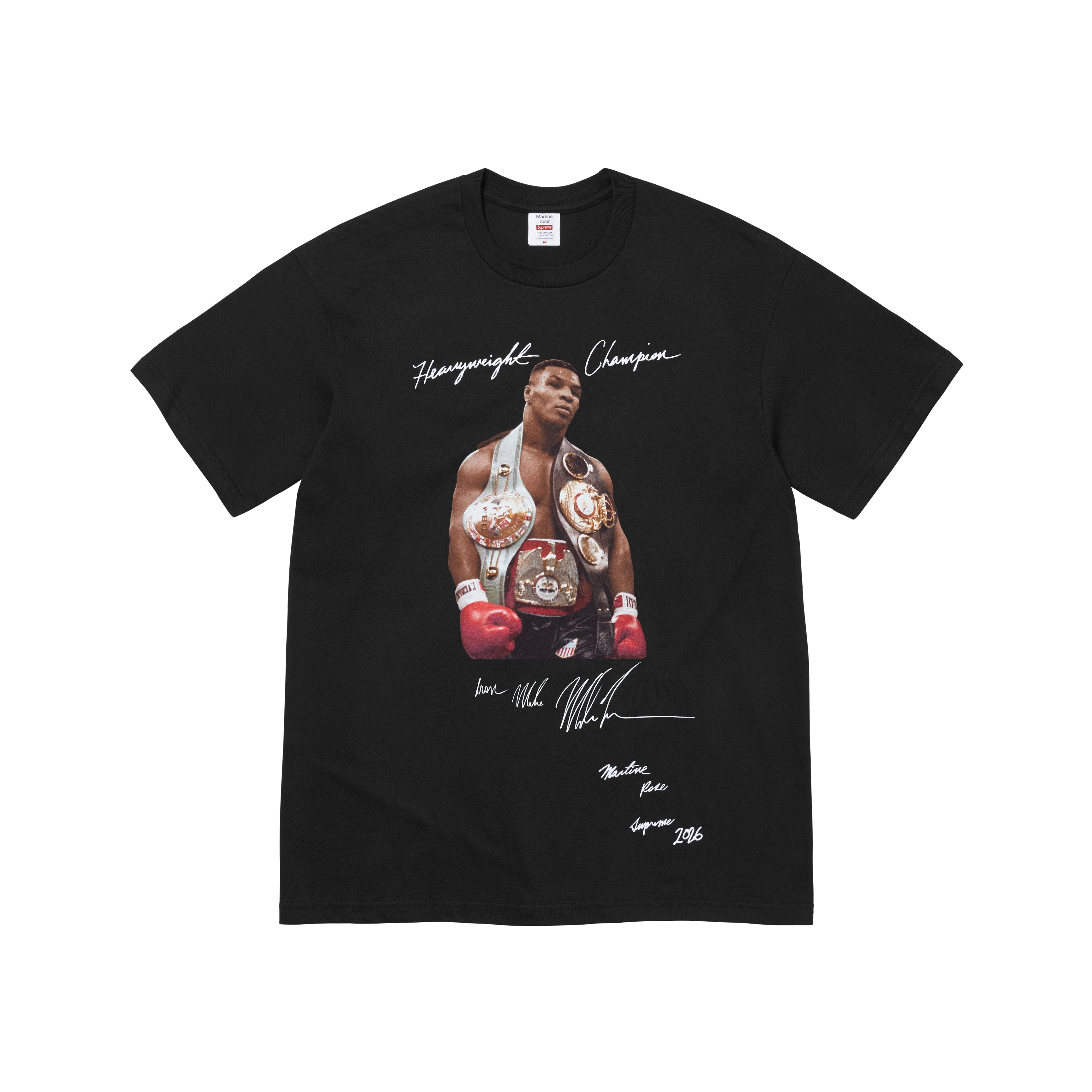 SUPREME®/MARTINE ROSE® CHAMPION TEE in BLACK | Martine Rose