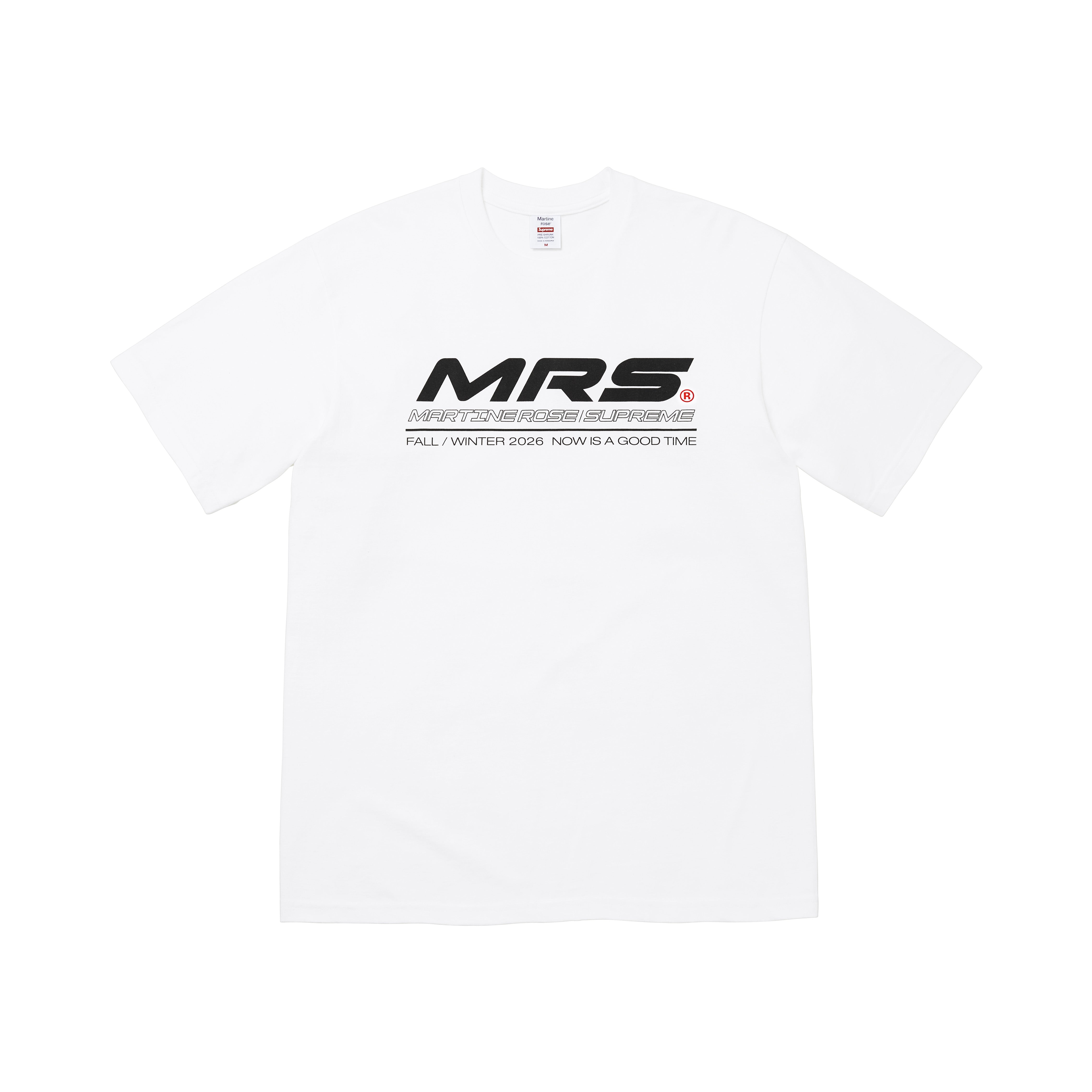 SUPREME®/MARTINE ROSE® NOW TEE in WHITE | Martine Rose