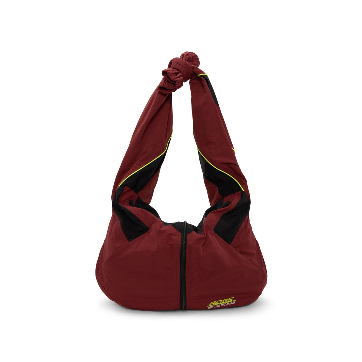 Martine Rose track jacket tote bag in burgundy