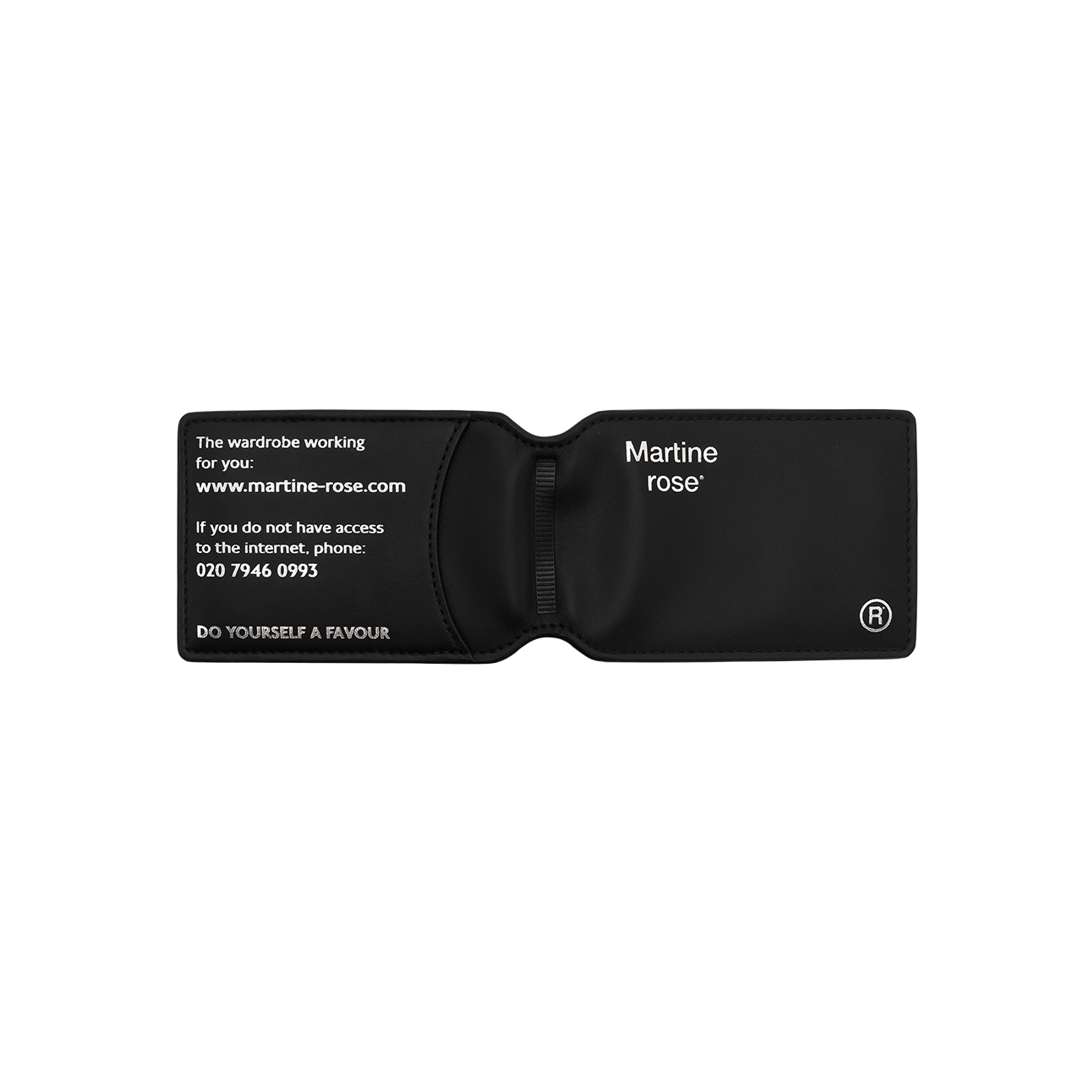 OYSTER CARD WALLET in BLACK | Martine Rose