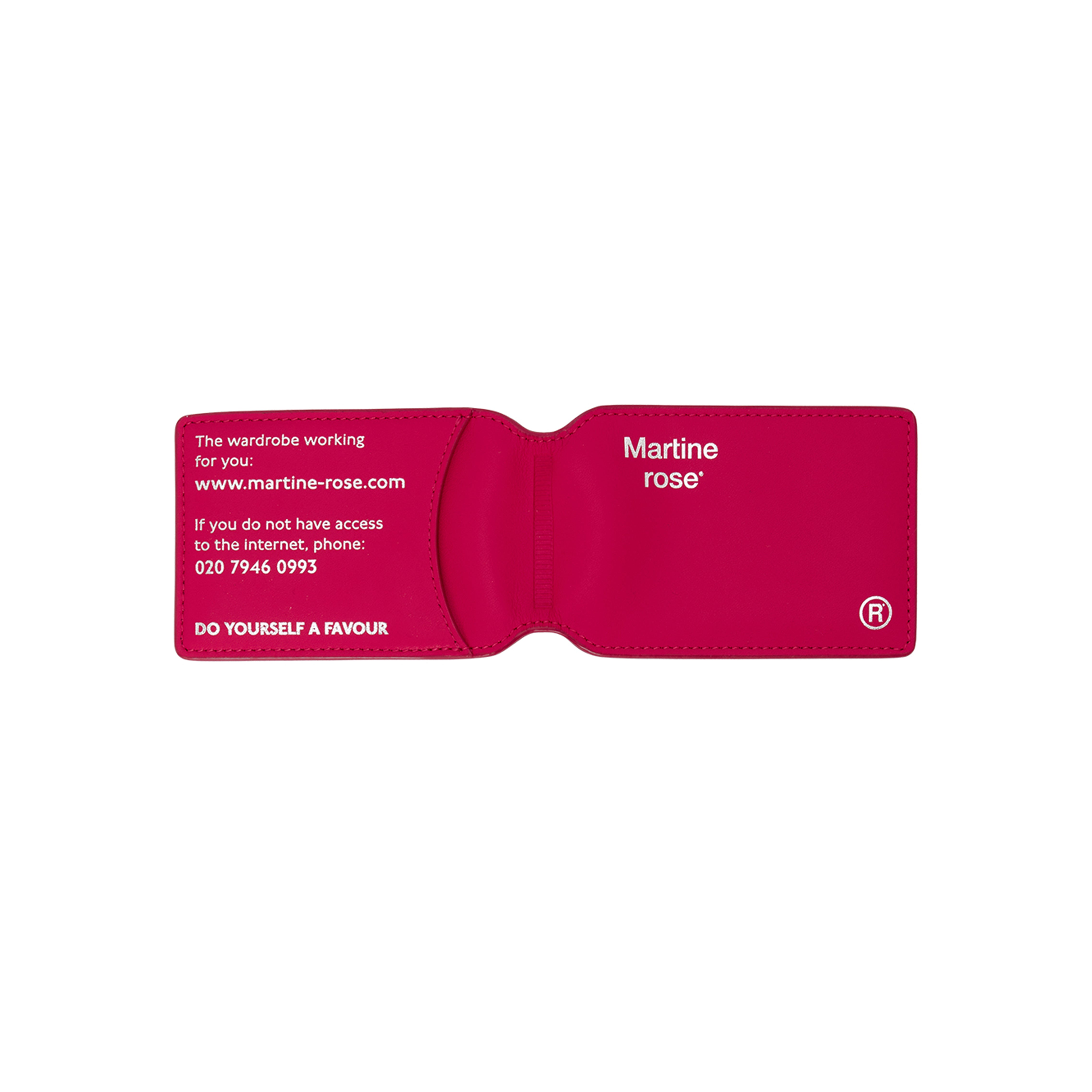 OYSTER CARD WALLET in PINK | Martine Rose