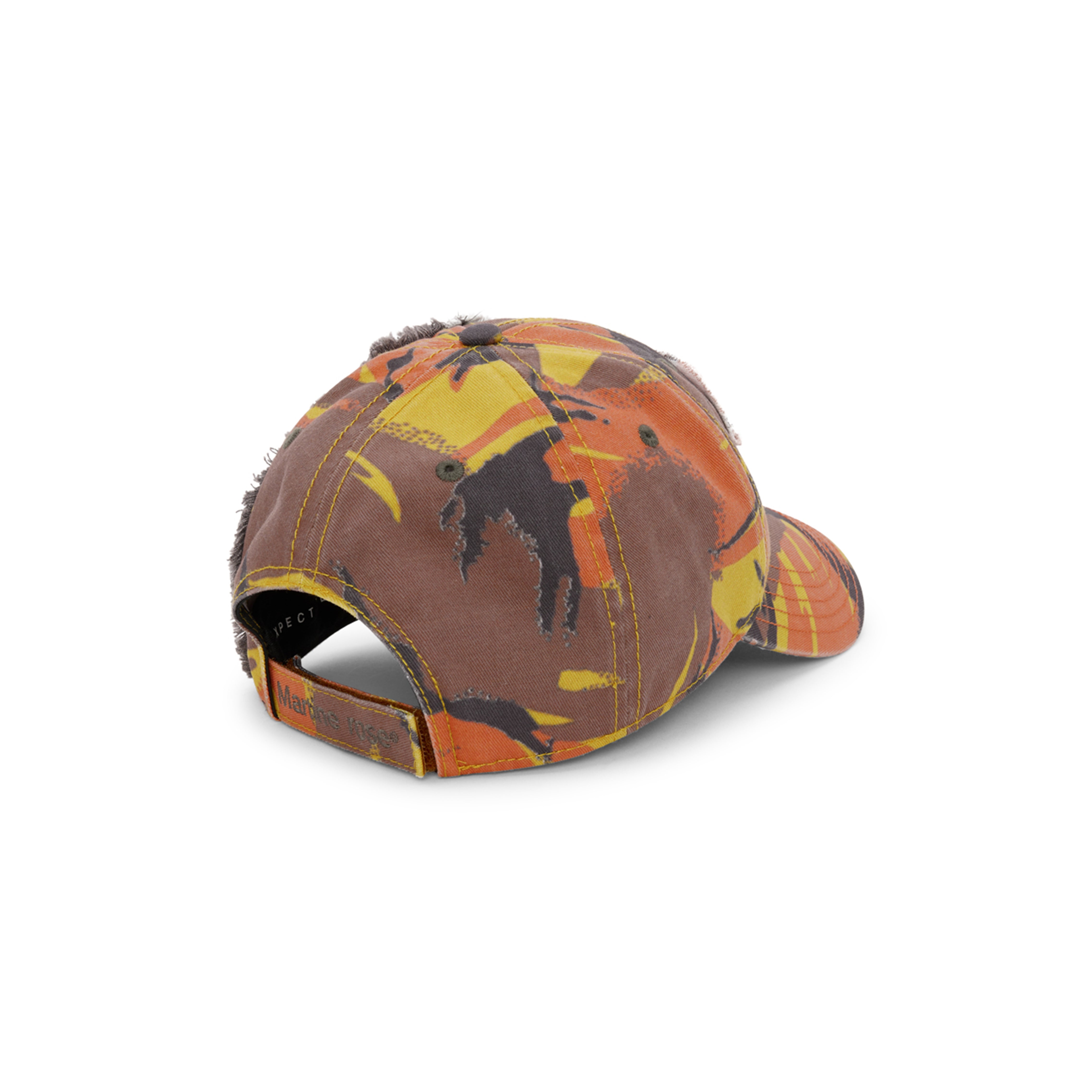 COLLAGE CAP in ORANGE CAMO | Martine Rose