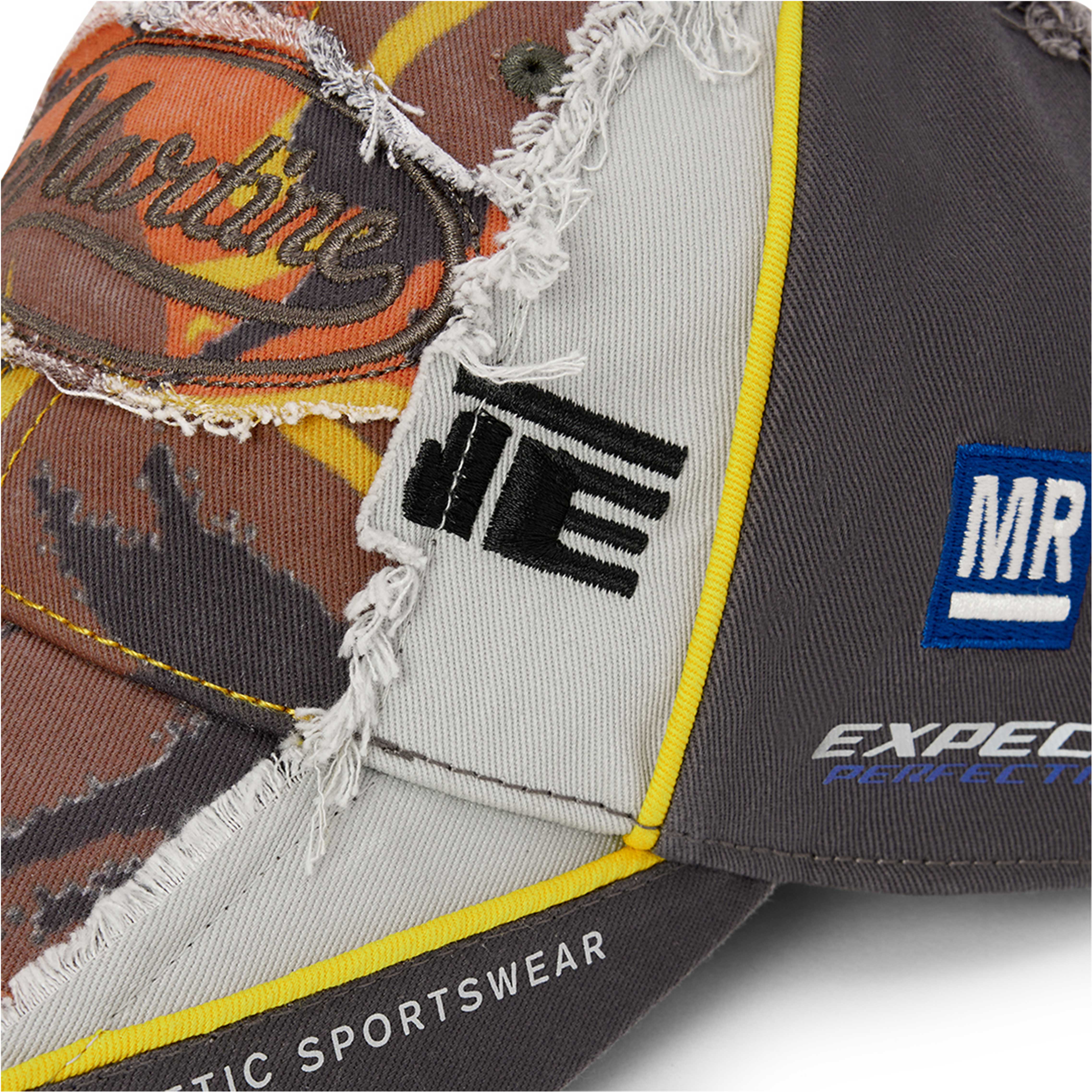 COLLAGE CAP in ORANGE CAMO | Martine Rose