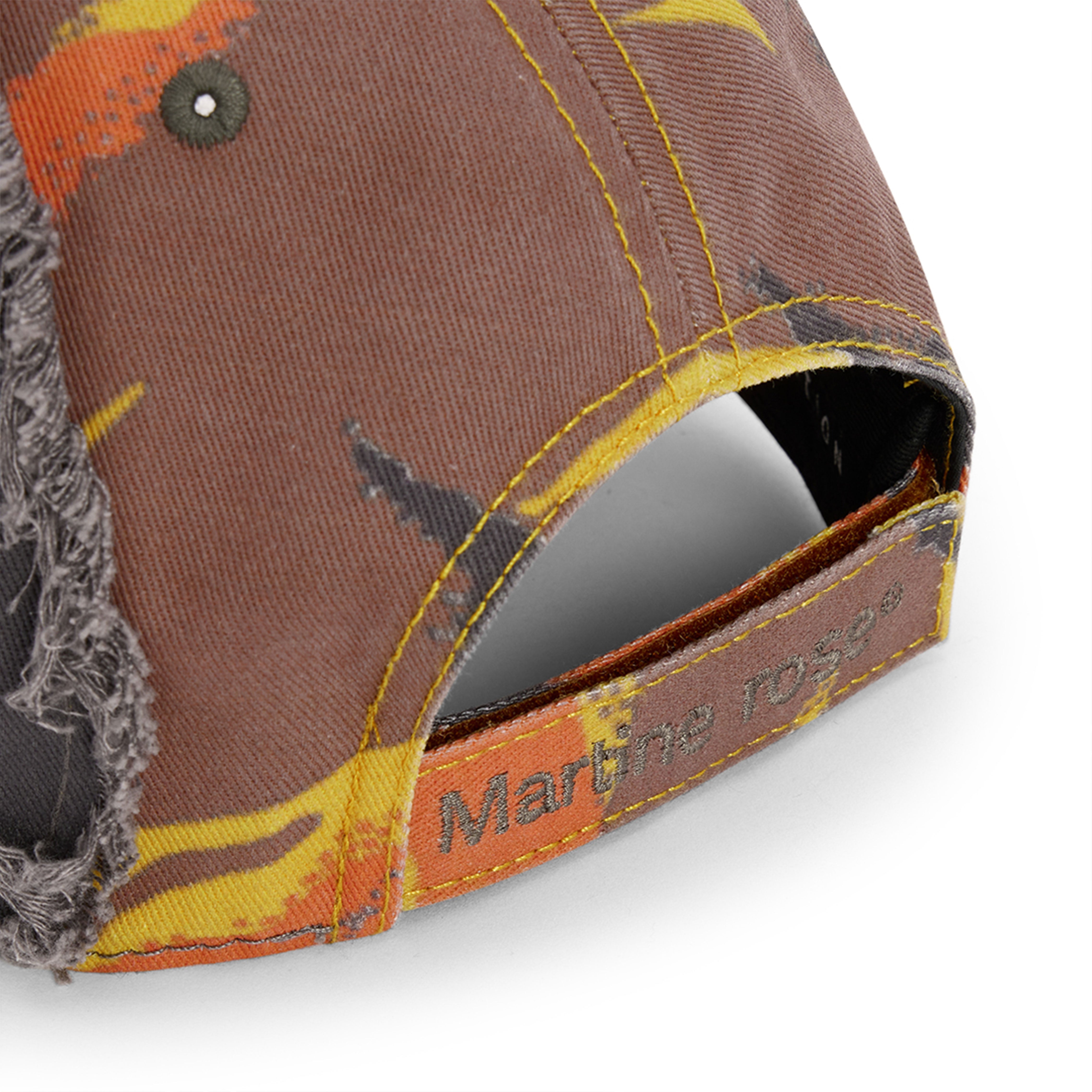 COLLAGE CAP in ORANGE CAMO | Martine Rose