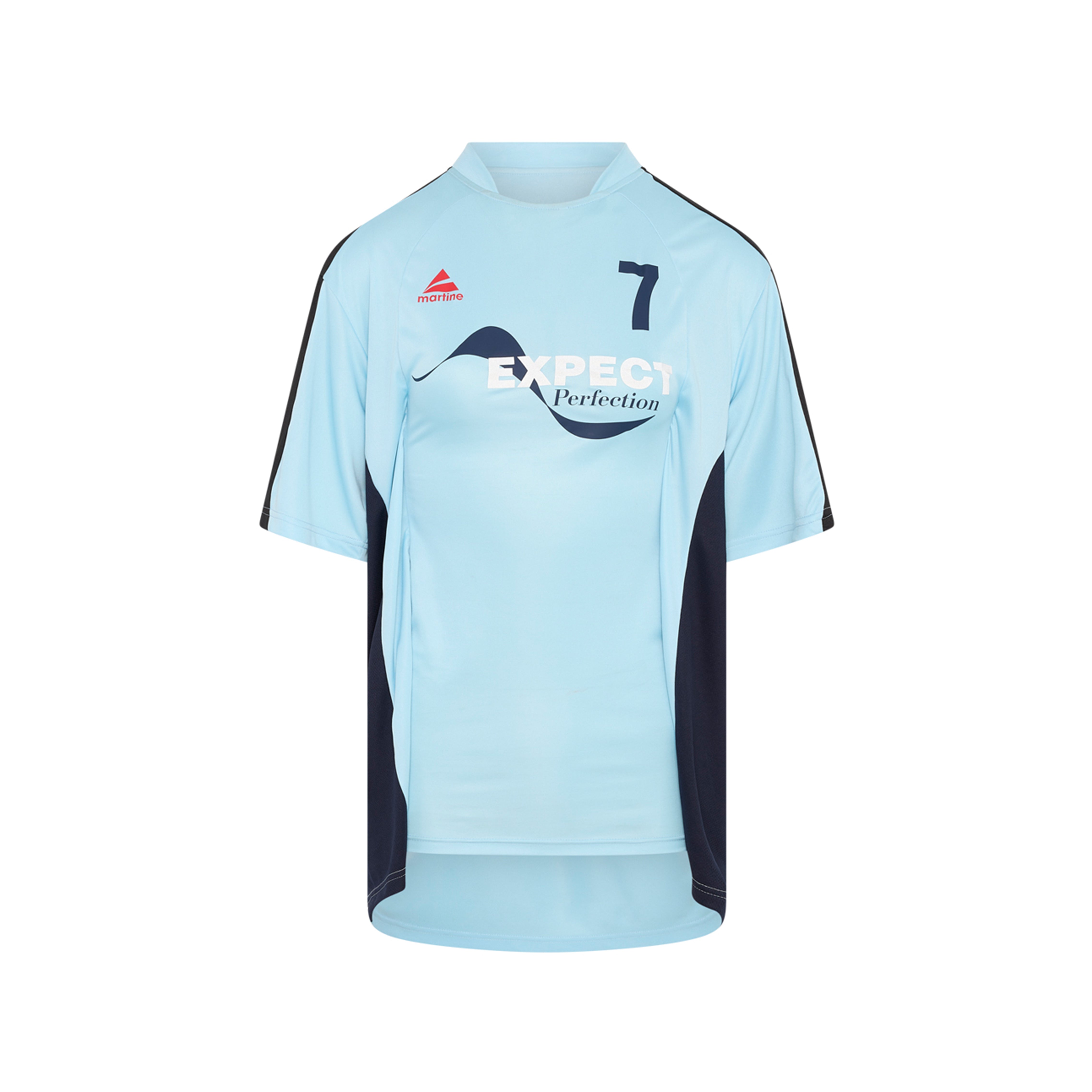 WOMENS HALF STRETCH FOOTBALL TOP in BLUE - Tops | Martine Rose
