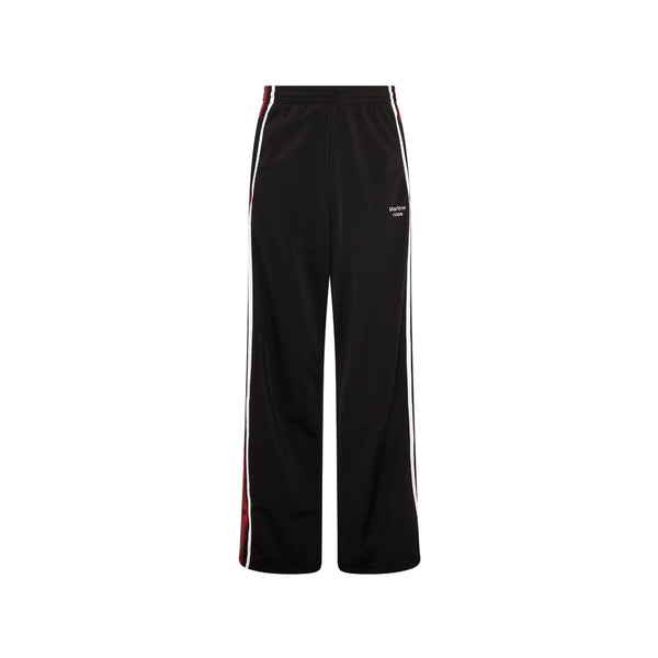 Martine Rose wide leg track pant in burgundy