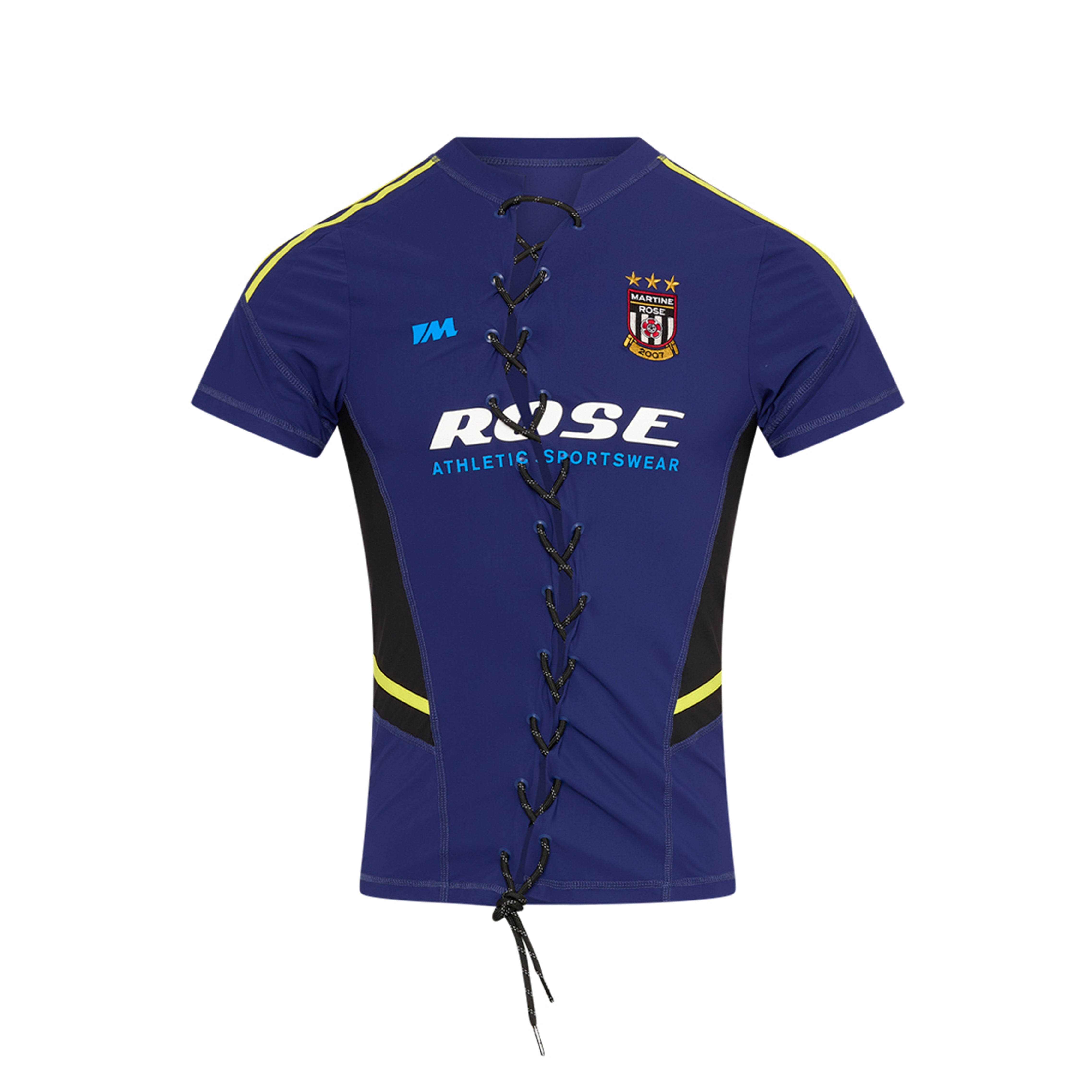 LACE UP FOOTBALL TOP in BLUE - Products | Martine Rose