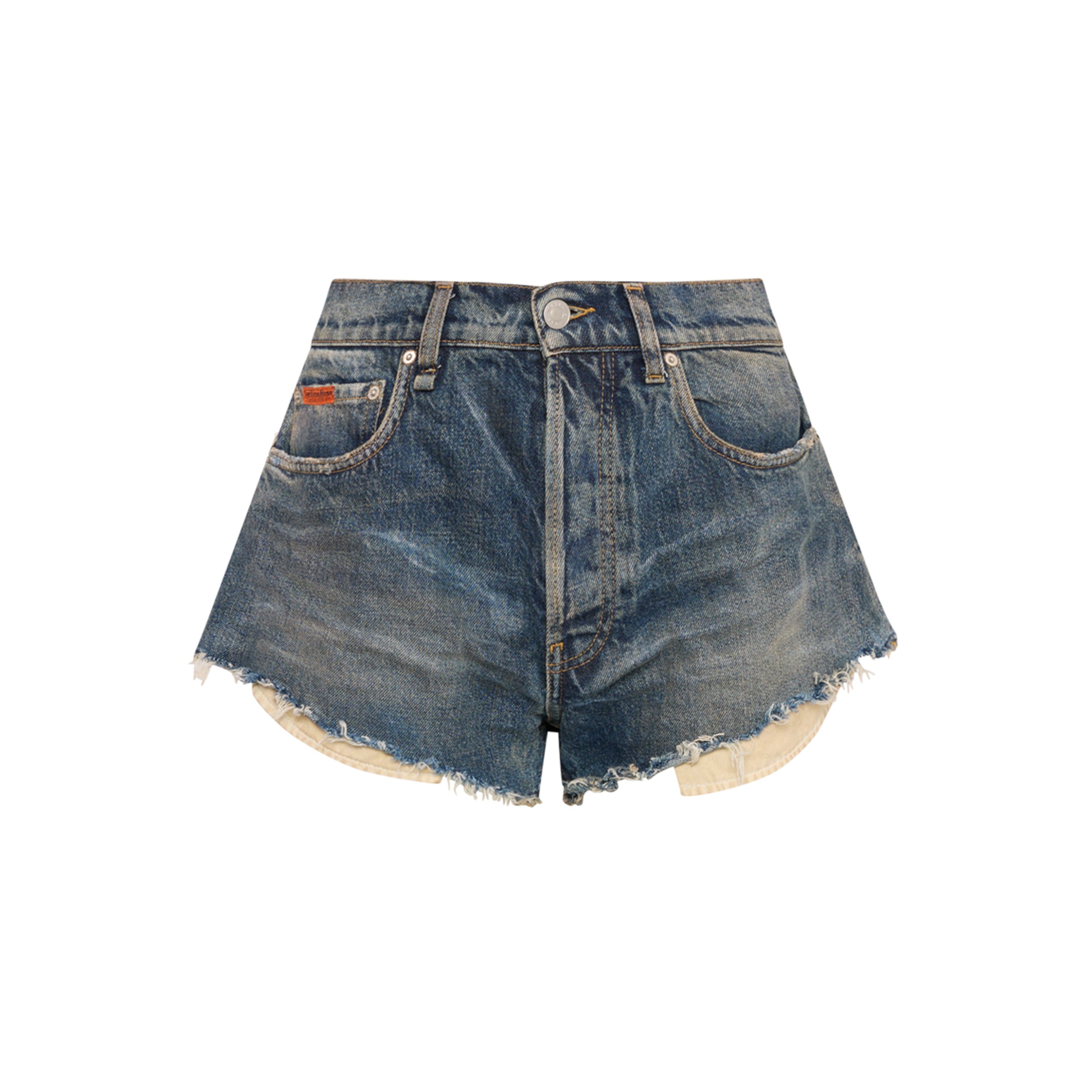 SHORT SHORTS in BLUE TRUCKER WASH - Products | Martine Rose