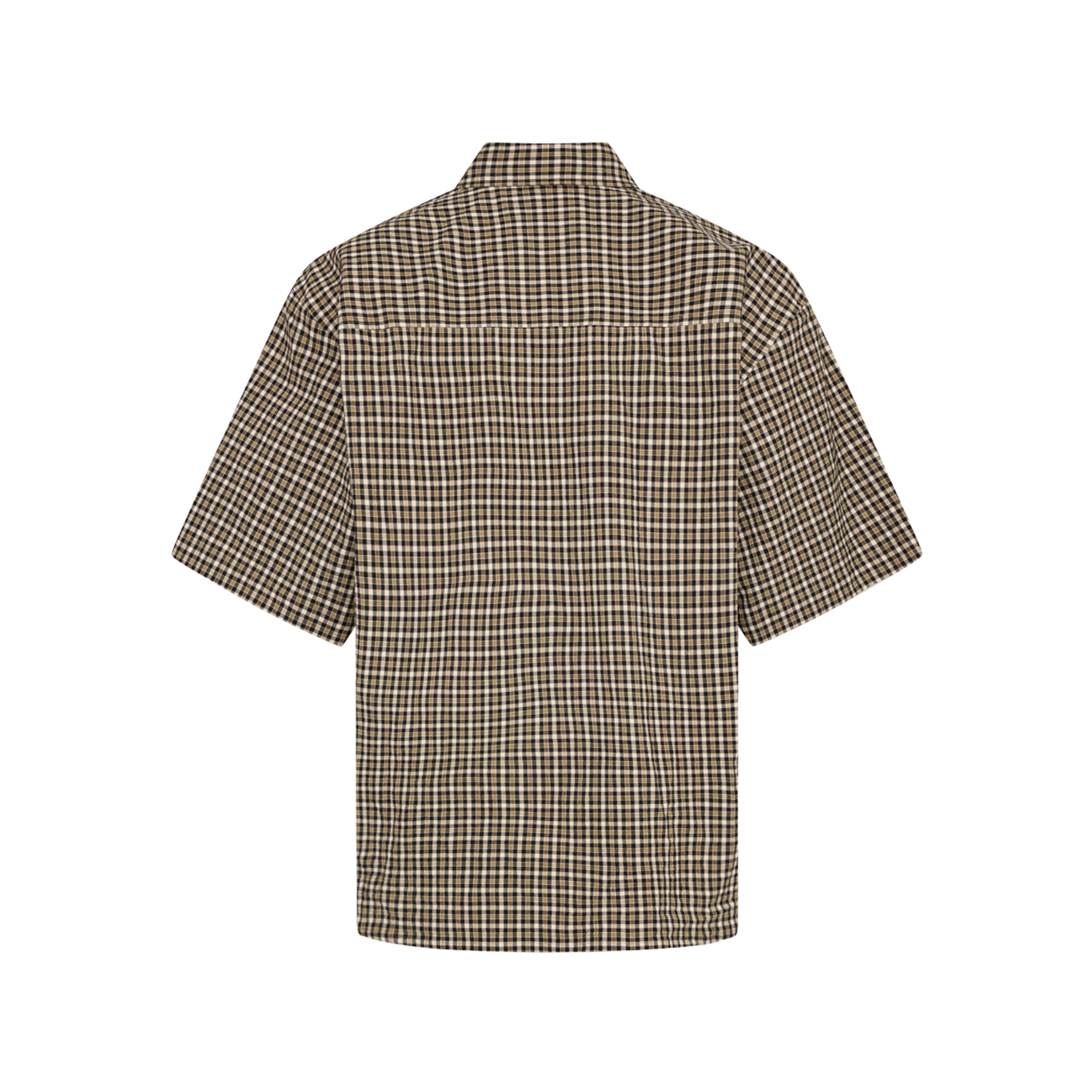 BOXY S/S WRAP SHIRT in BLACK & GREEN CHECK - Shirts | Martine Rose