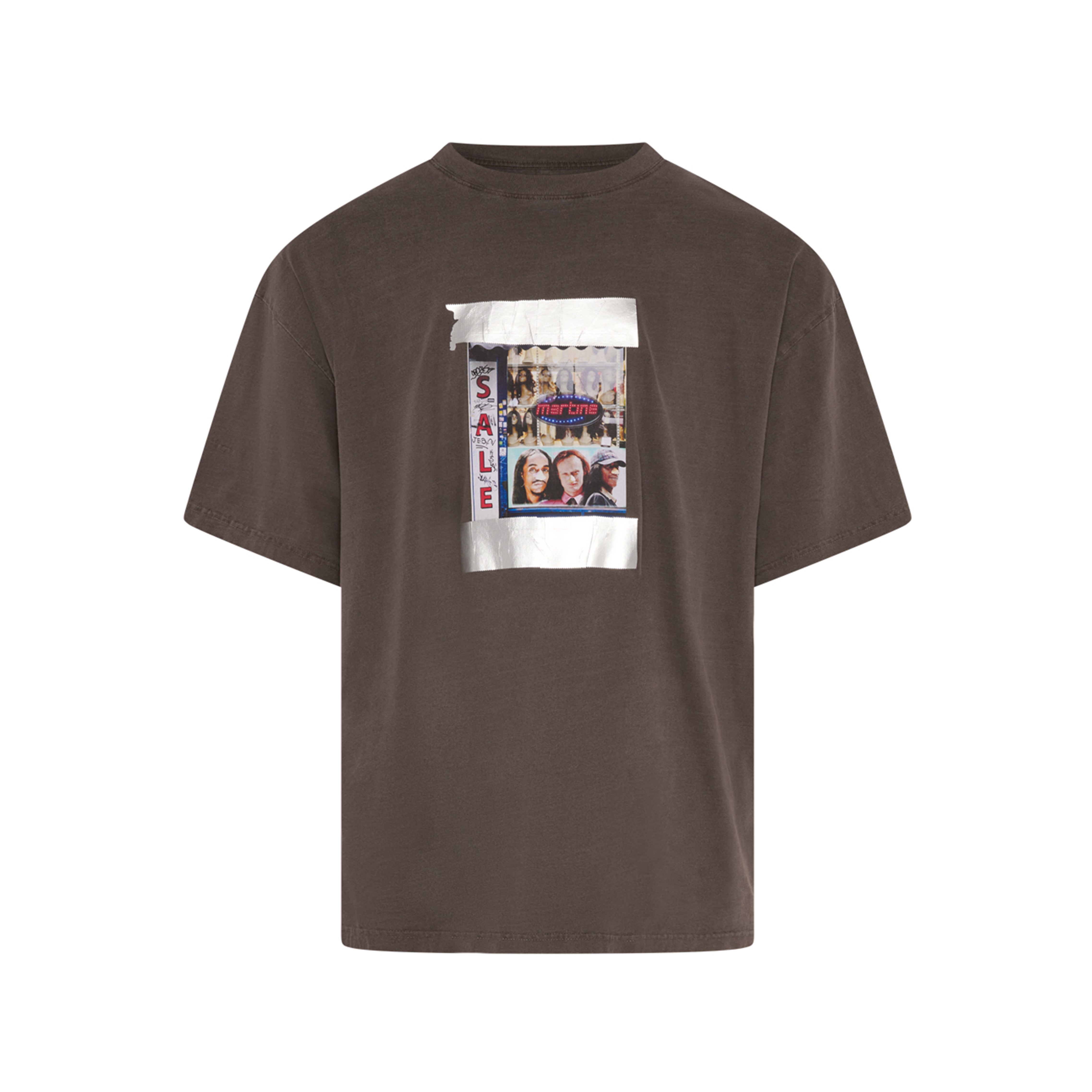 S/S OVERSIZED T-SHIRT in WASHED BROWN - T-shirts | Martine Rose