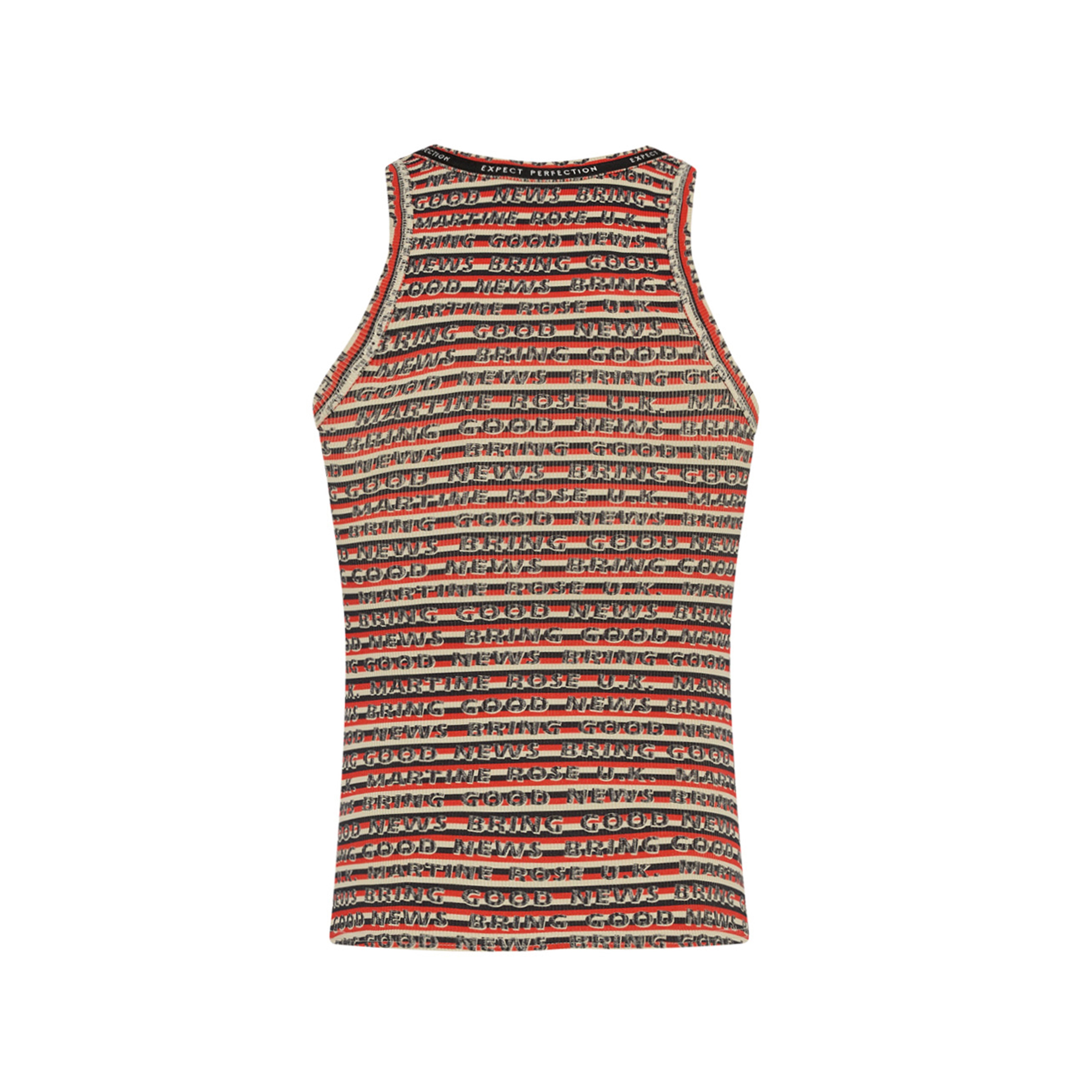 VEST in RED & GREY STRIPE - Tops | Martine Rose