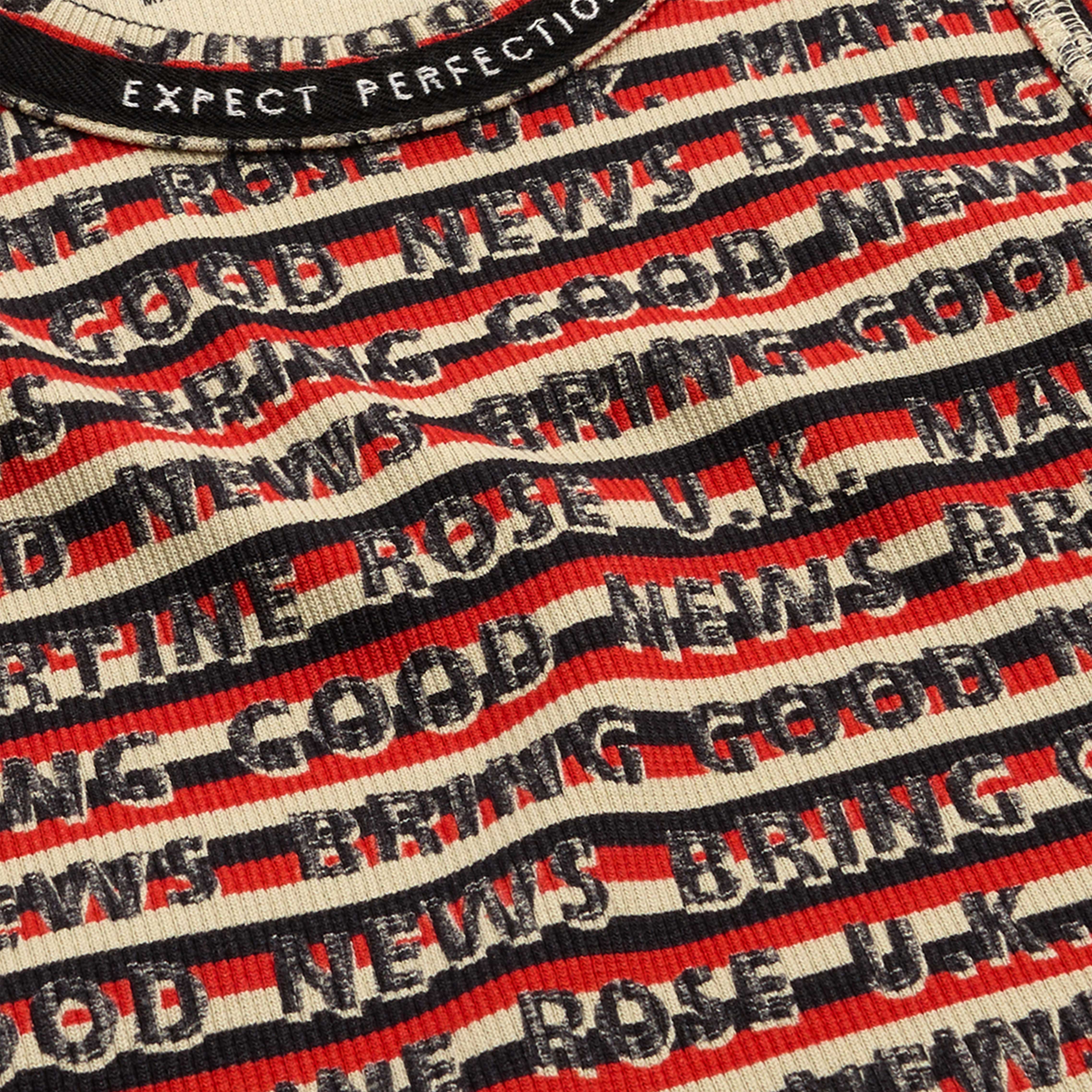 VEST in RED & GREY STRIPE | Martine Rose