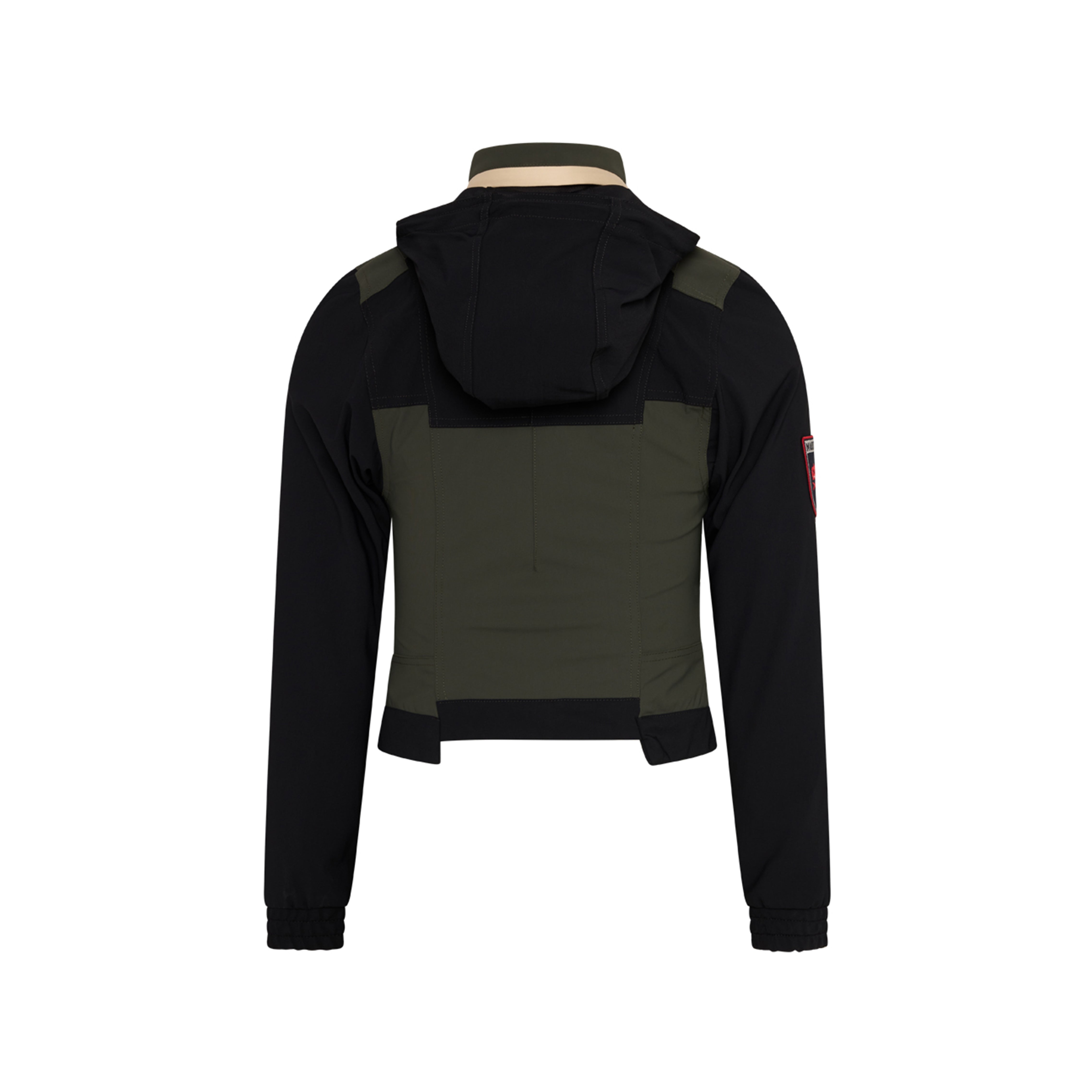 WOMENS STRETCH JACKET in DARK GREEN & BLACK | Martine Rose