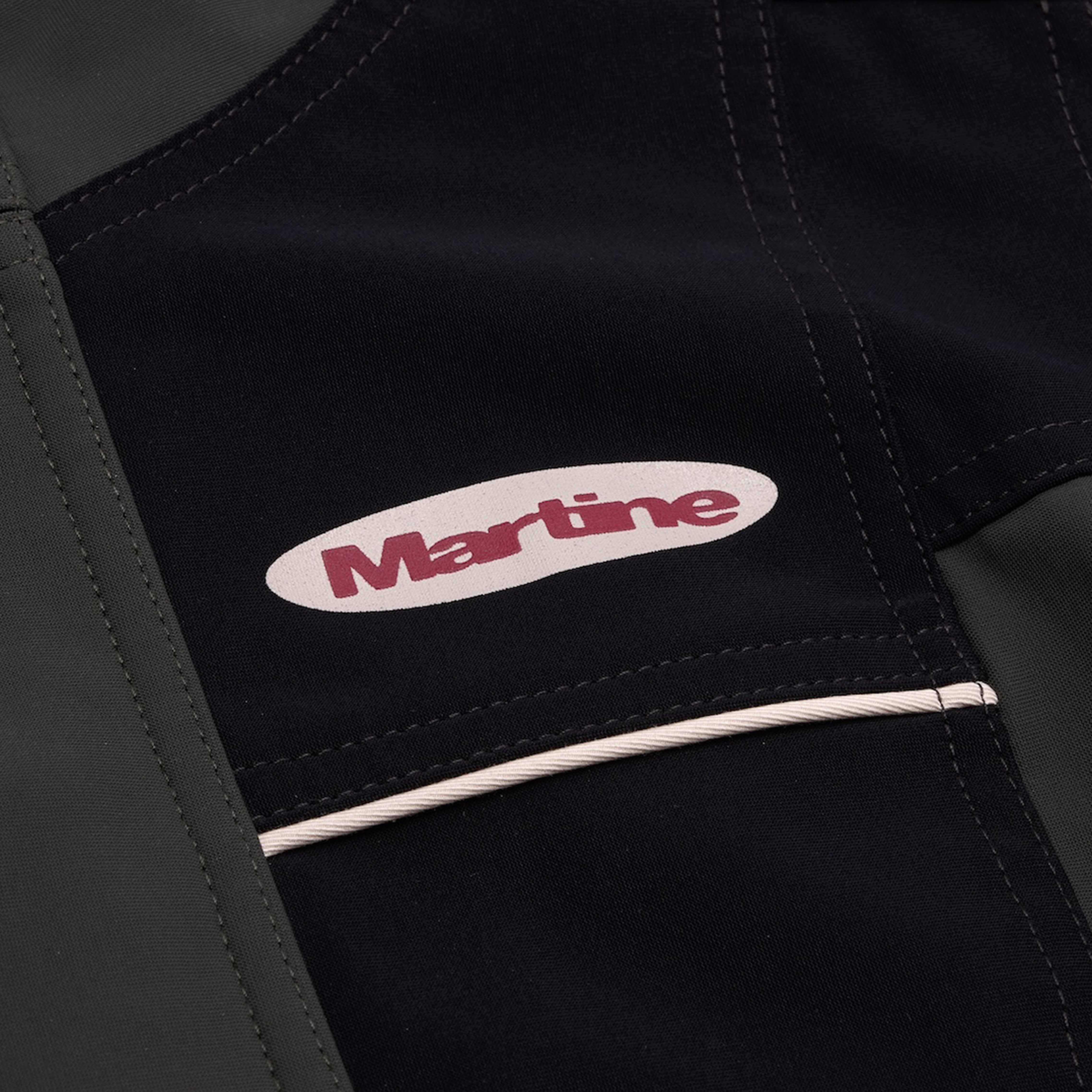 WOMENS STRETCH JACKET in DARK GREEN & BLACK | Martine Rose