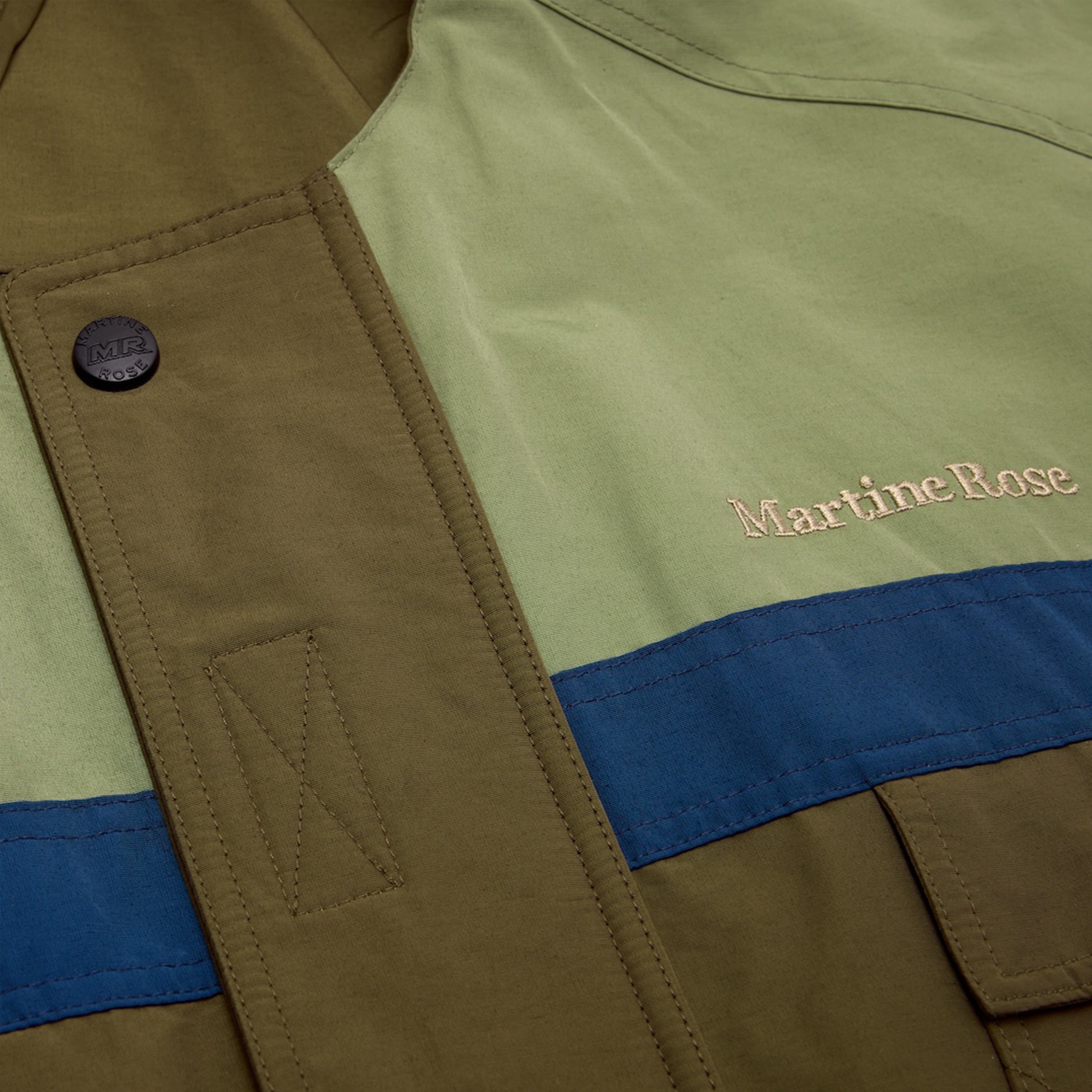 BARBERS CAPE in KHAKI GREEN | Martine Rose