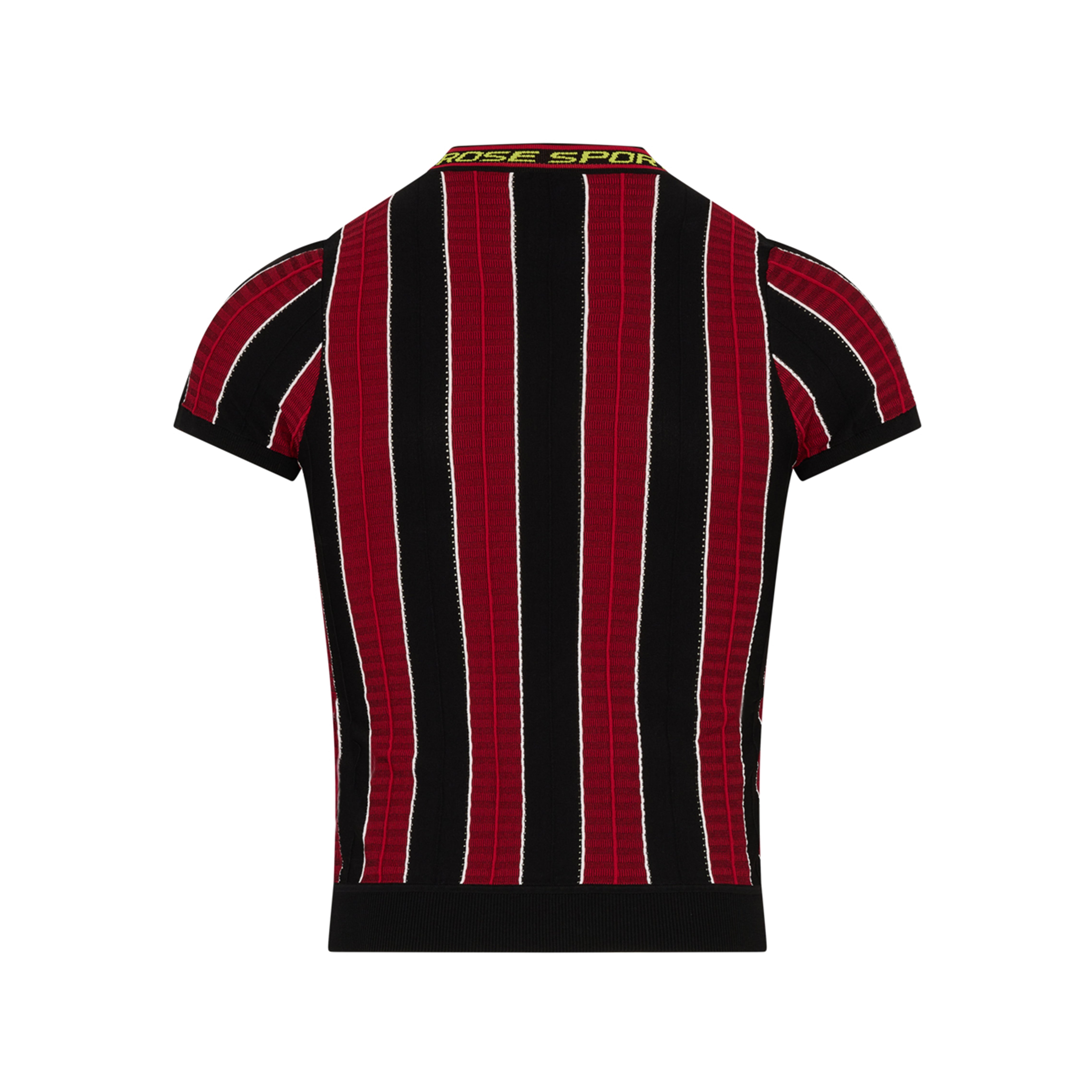 LOGO TIGHT T-SHIRT in RED & BLACK - Tops | Martine Rose