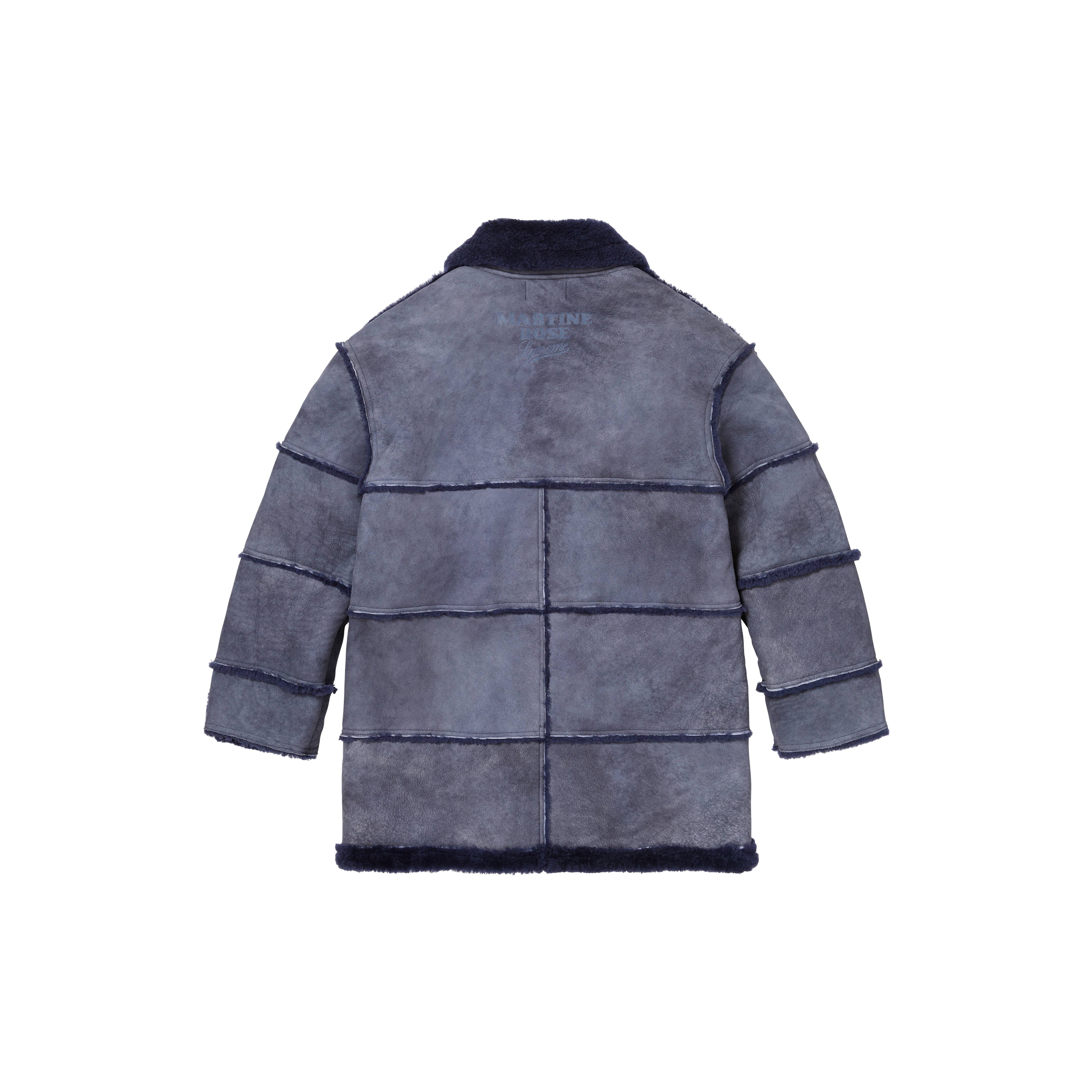 PREORDER SUPREME®/MARTINE ROSE®/JEFF HAMILTON SHEARLING COAT in ROYAL | Martine Rose