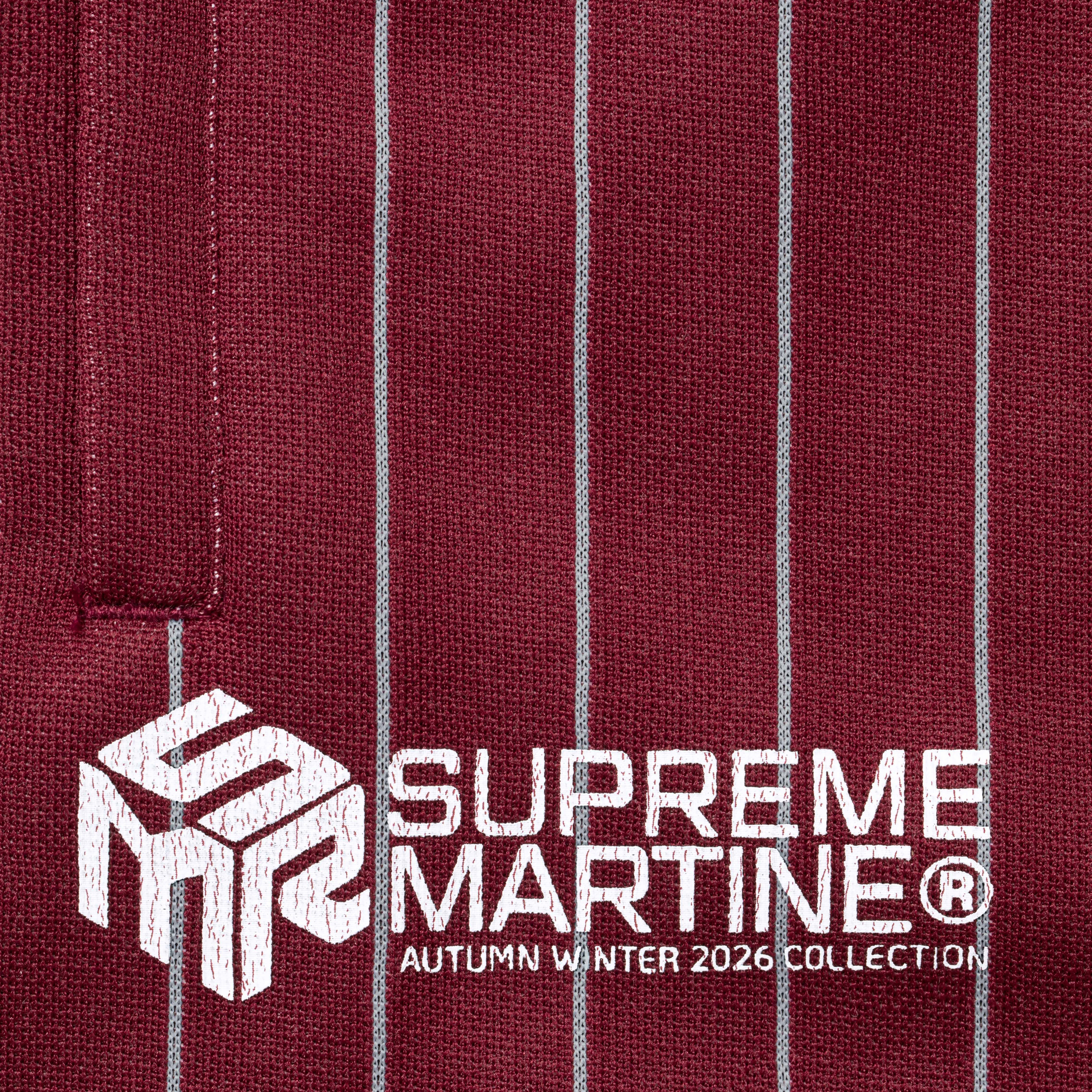 PREORDER SUPREME®/MARTINE ROSE® TRACK PANT in BURGUNDY | Martine Rose
