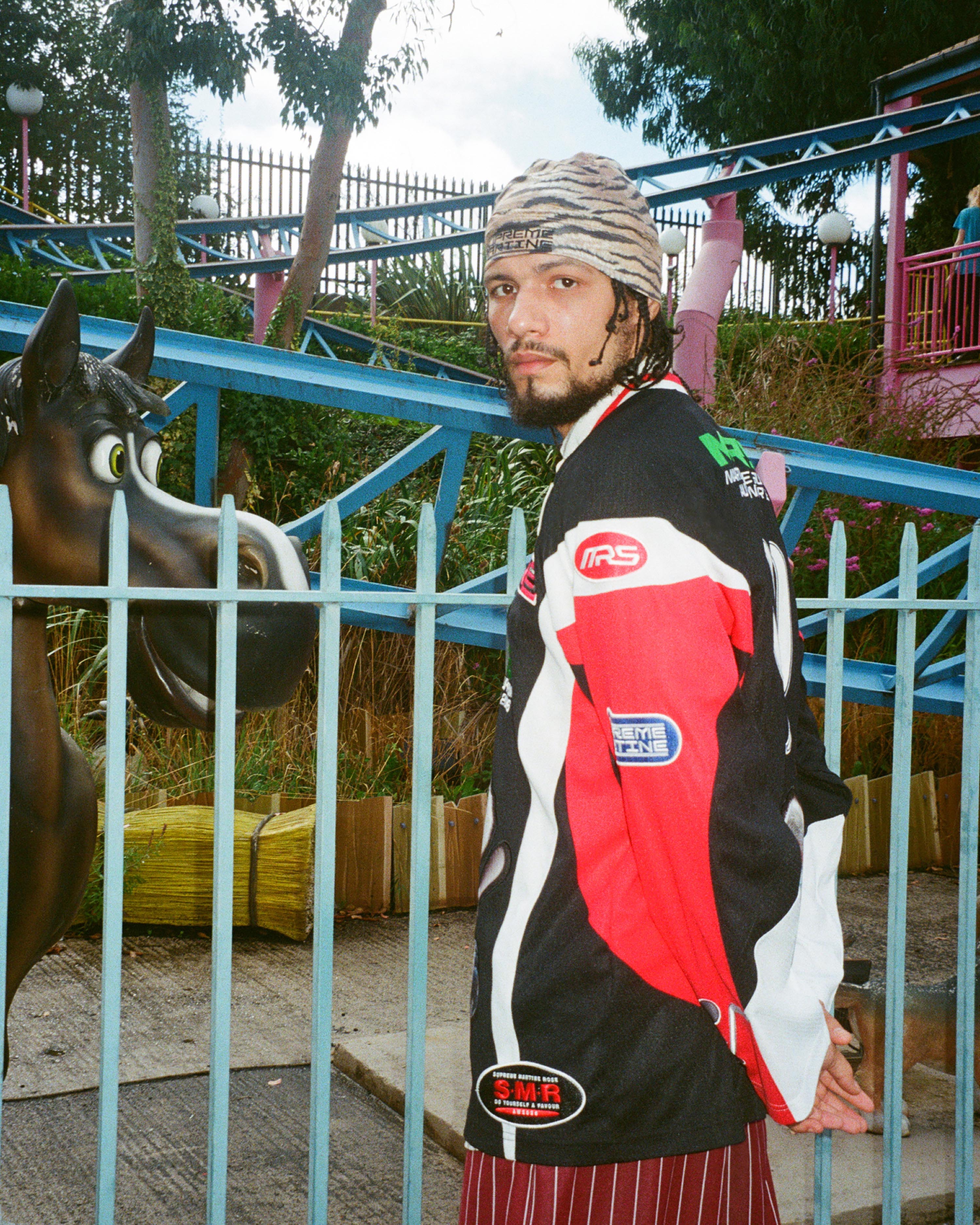 PREORDER SUPREME®/MARTINE ROSE® HOCKEY JERSEY in BLACK | Martine Rose