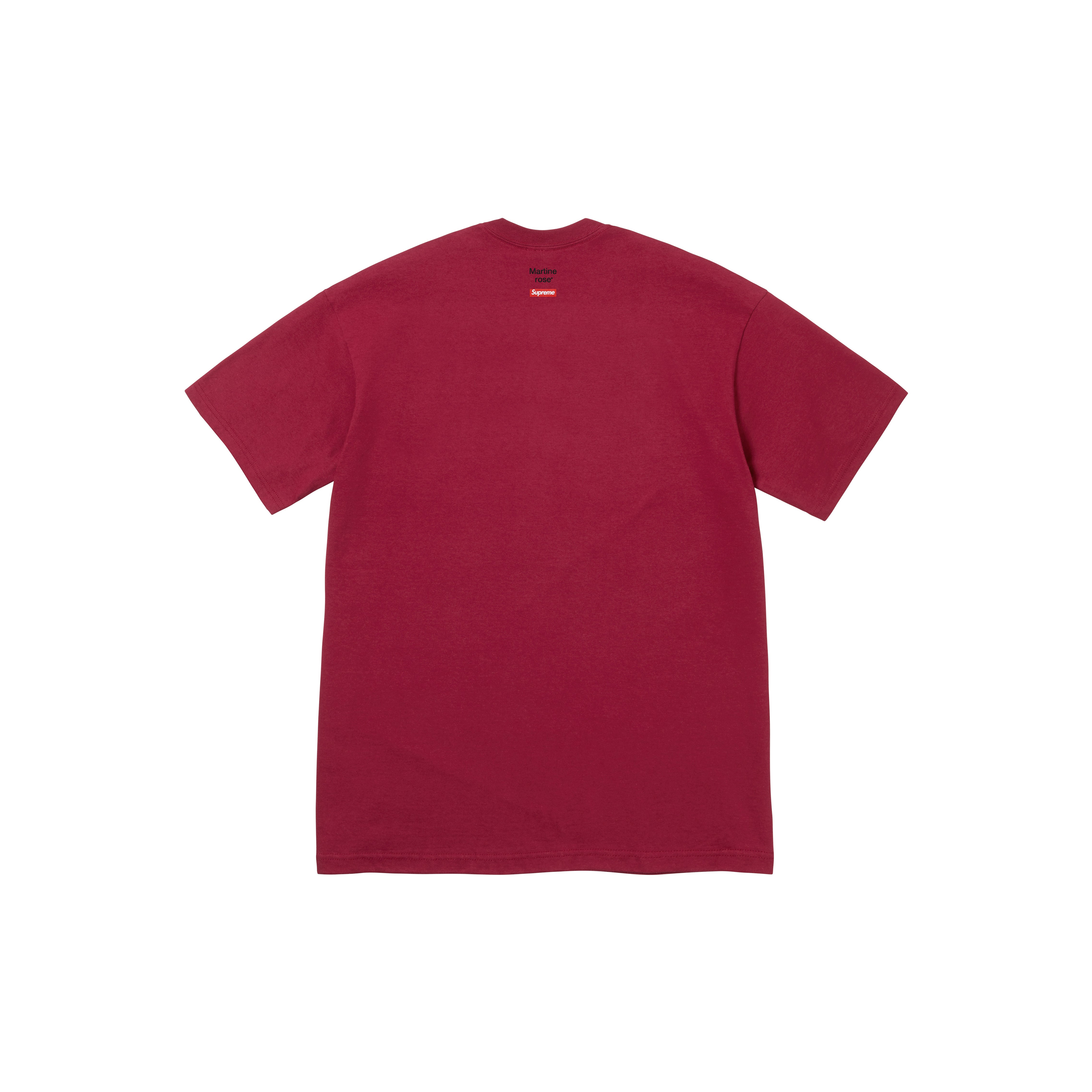 SUPREME®/MARTINE ROSE® CHAMPION TEE in CARDINAL | Martine Rose